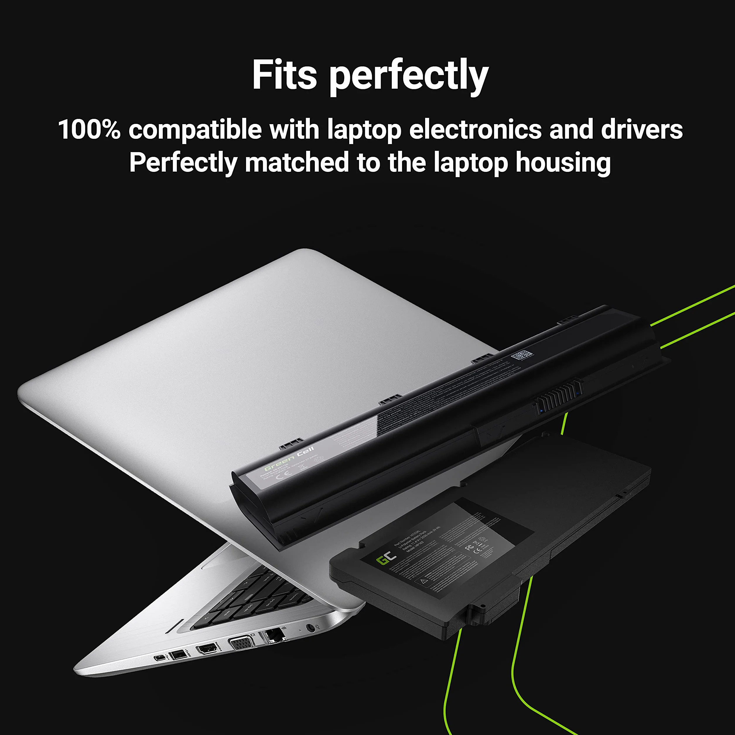 Green Cell Bateria HP CC06 CC06XL CC09 628664-001 628666-001 do Laptopa HP EliteBook 8460p 8460w 8470p 8470w 8560p 8570p ProBook 6360b 6460b 6465b 6470b 6560b 6565b 6570b 6475b (4400mAh 10.8-11.1V)