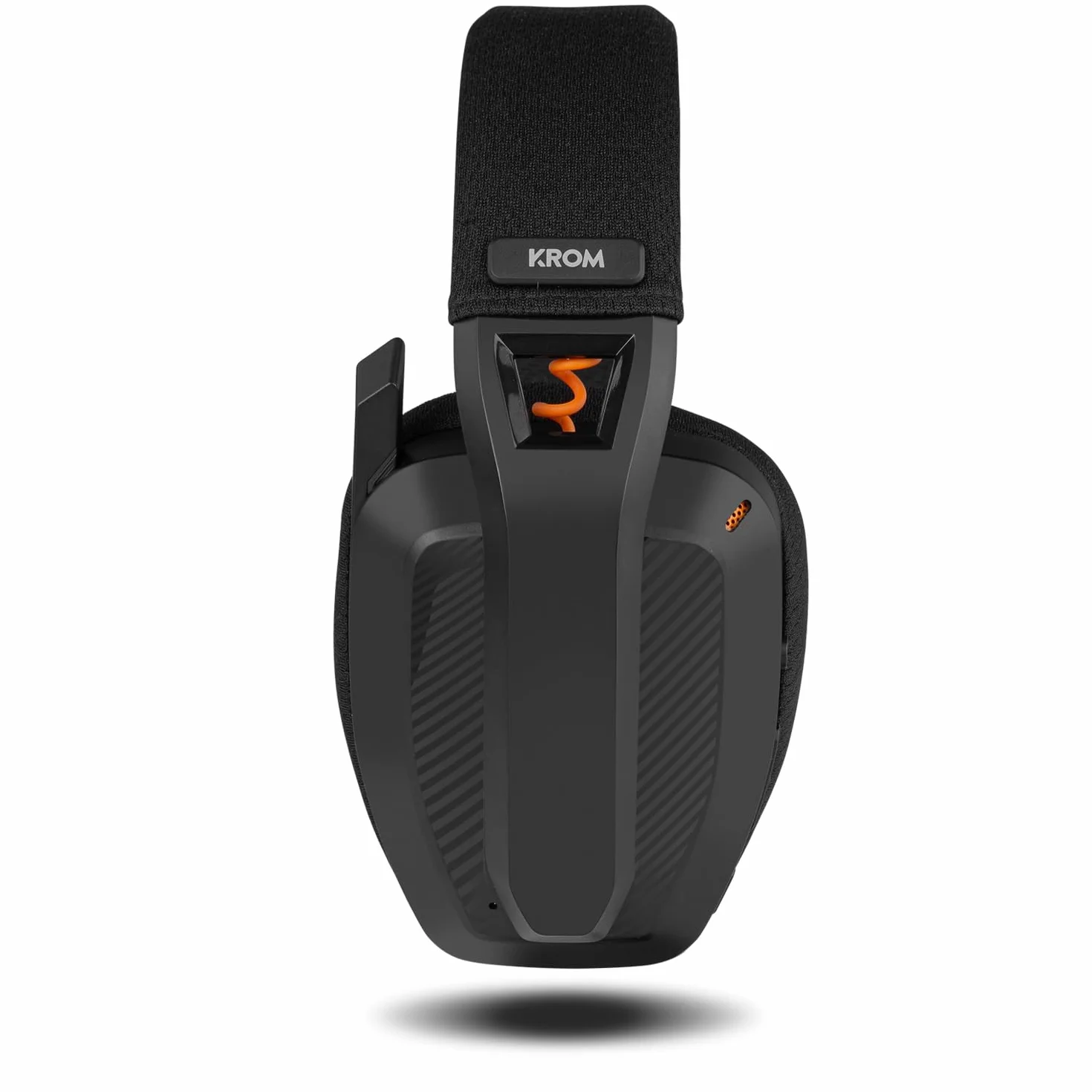 KROM KANJI Bezprzewodowy zestaw słuchawkowy Bluetooth 5.3 2.4 GHz USB głośniki 40 mm regulacja głośności mikrofon czarny