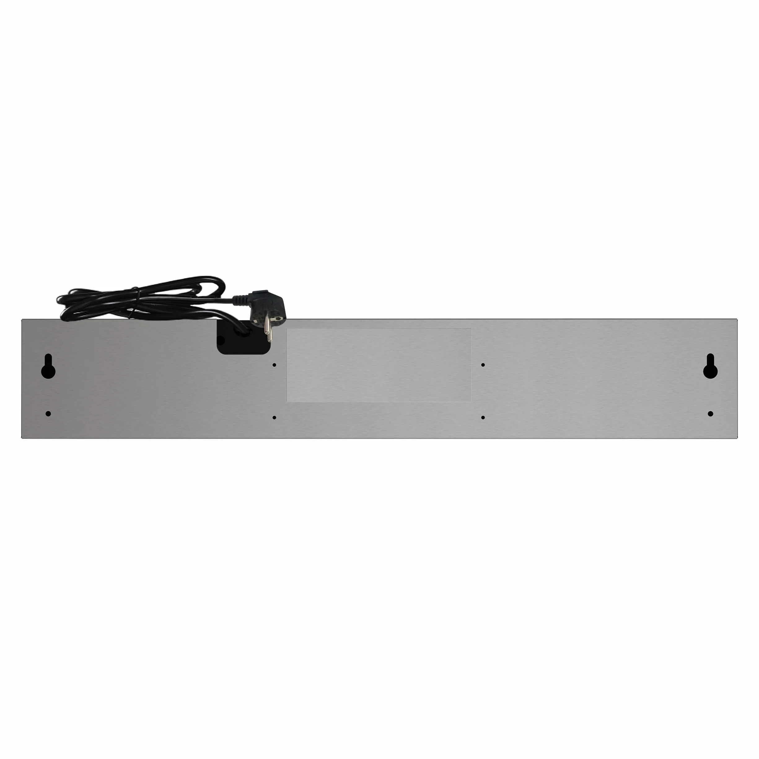 FIREGAS Okap kuchenny 60 cm z filtrem z węglem aktywnym, okap kuchenny, 3 prędkości, tryb ekstraktu/recyrkulacji, LED, filtr zmywalny, srebrny