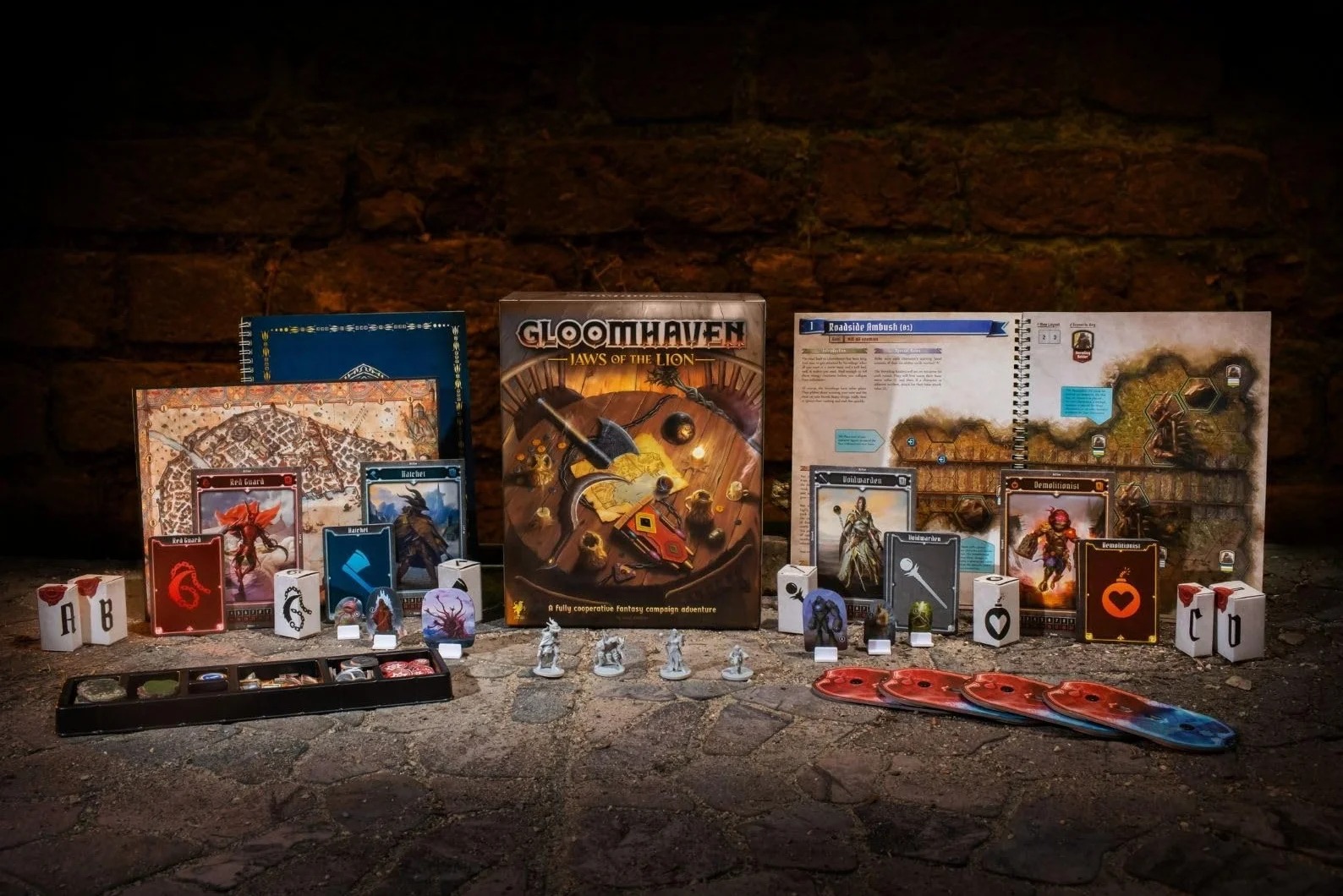 Cephalofair Games, Gloomhaven: Jaws of the Lion, Ages 14+, 1-4 Players, 30-120 Minute Playing Time