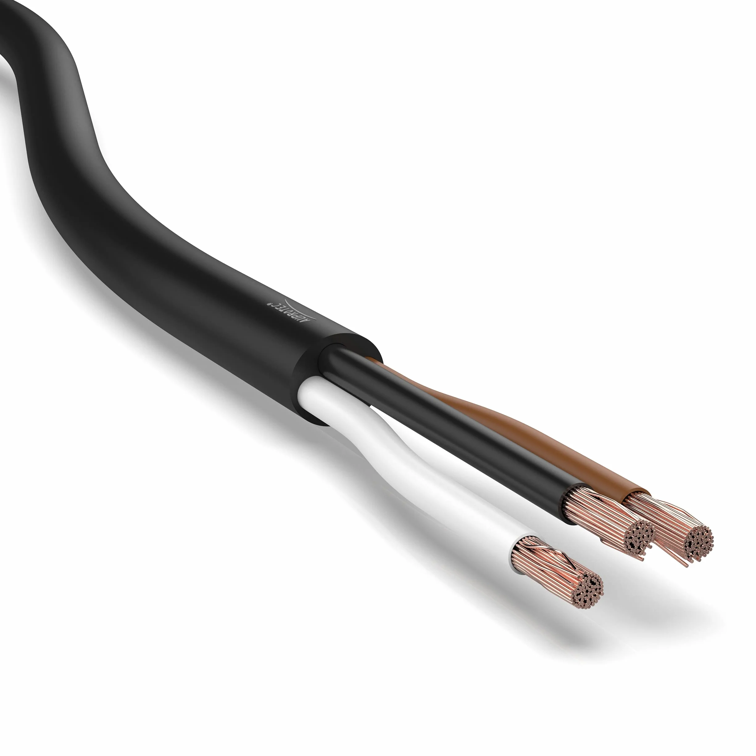 Auprotec 20 m okrągły kabel 3-żyłowy kabel elektryczny do przyczepy, 3 x 1,5 mm²
