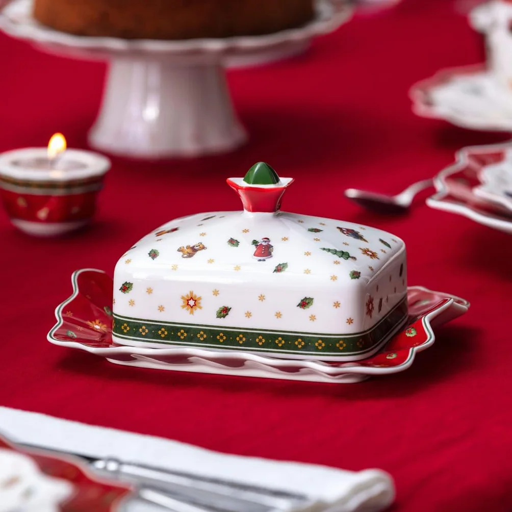 Villeroy & Boch – Toy's Delight maselniczka, 19 x 16 x 11,5 cm, porcelana twarda, maselniczka, mycie ręczne, pojemnik na masło na brunche i przyjęcia