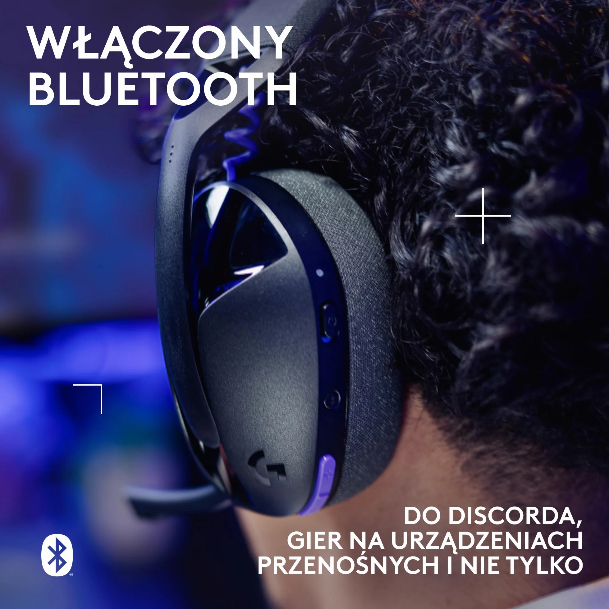 Logitech G G321 LIGHTSPEED bezprzewodowy zestaw słuchawkowy do gier Bluetooth, mikrofon na wysięgniku 16 kHz, PC, PS4, PS5, Nintendo Switch – Czarny