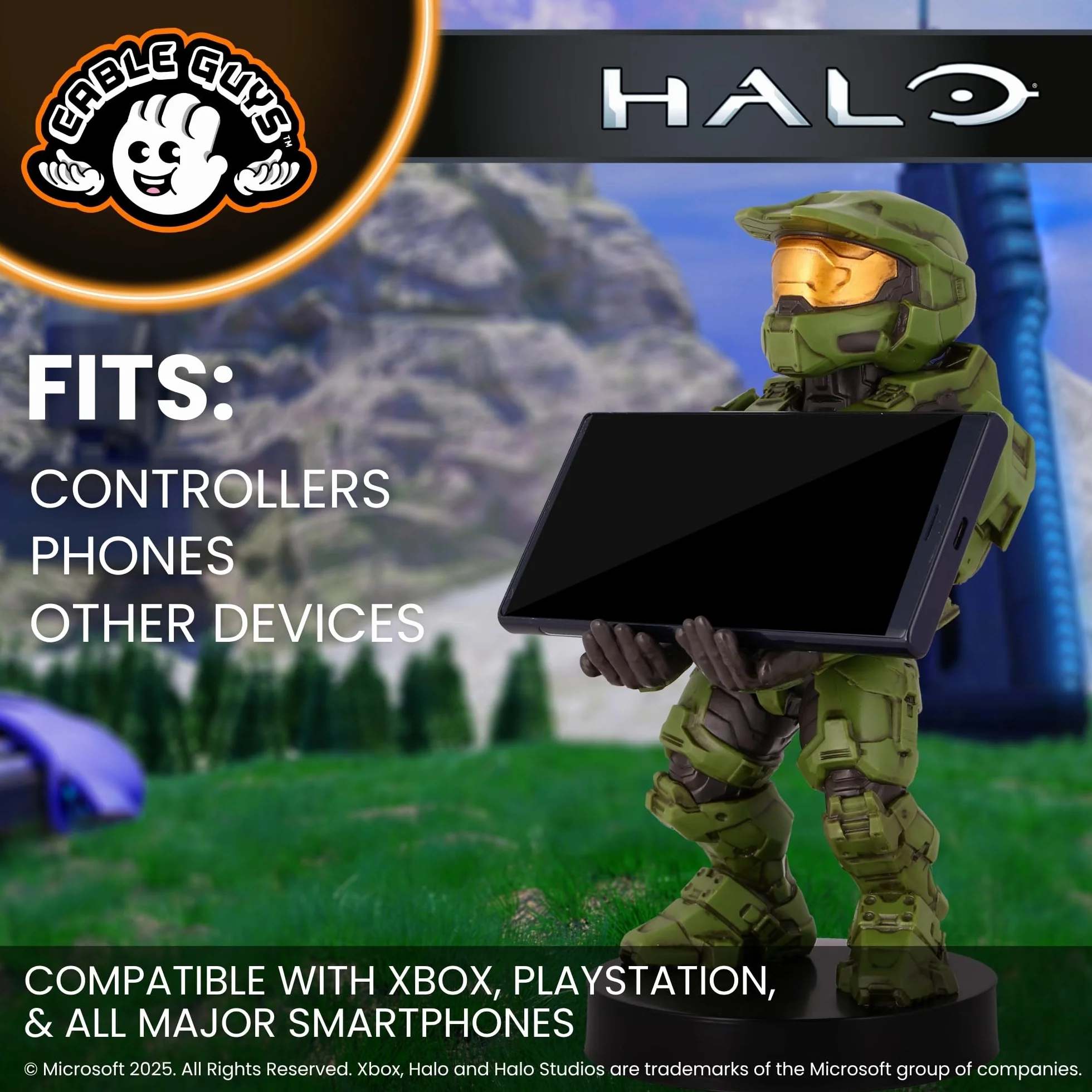 Cable Guys Halo Master Chief Infinite Gaming Accessories Phone Holder for Xbox PlayStation Nintendo Switch