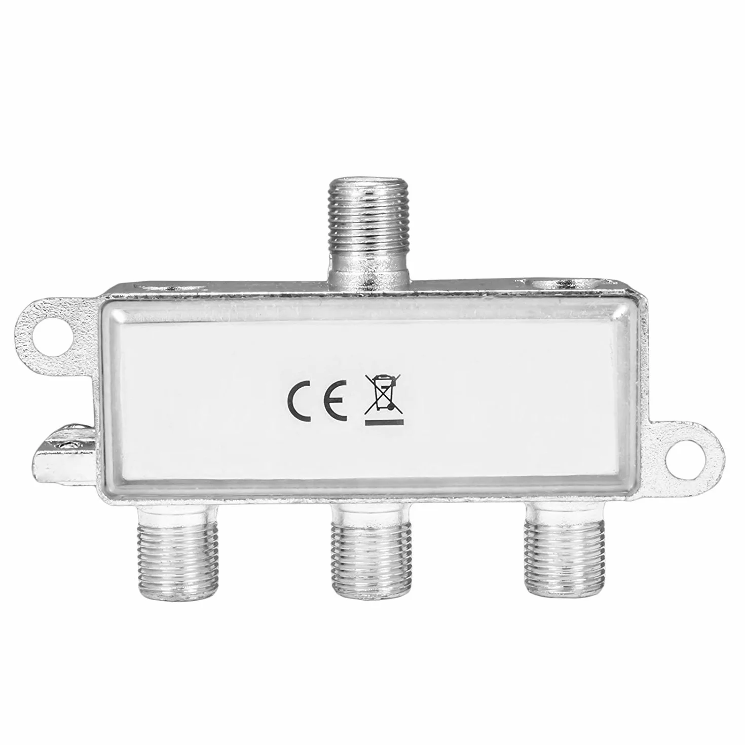 HB-DIGITAL SAT - BK - UKW - Rozdzielacz 3-drożny Splitter (3-stopniowy) 5-2400 MHz | przydatny zarówno dla urządzeń cyfrowych jak i analogowych | w pełni ekranowany | SAT DVB-S DVB-S2 telewizja