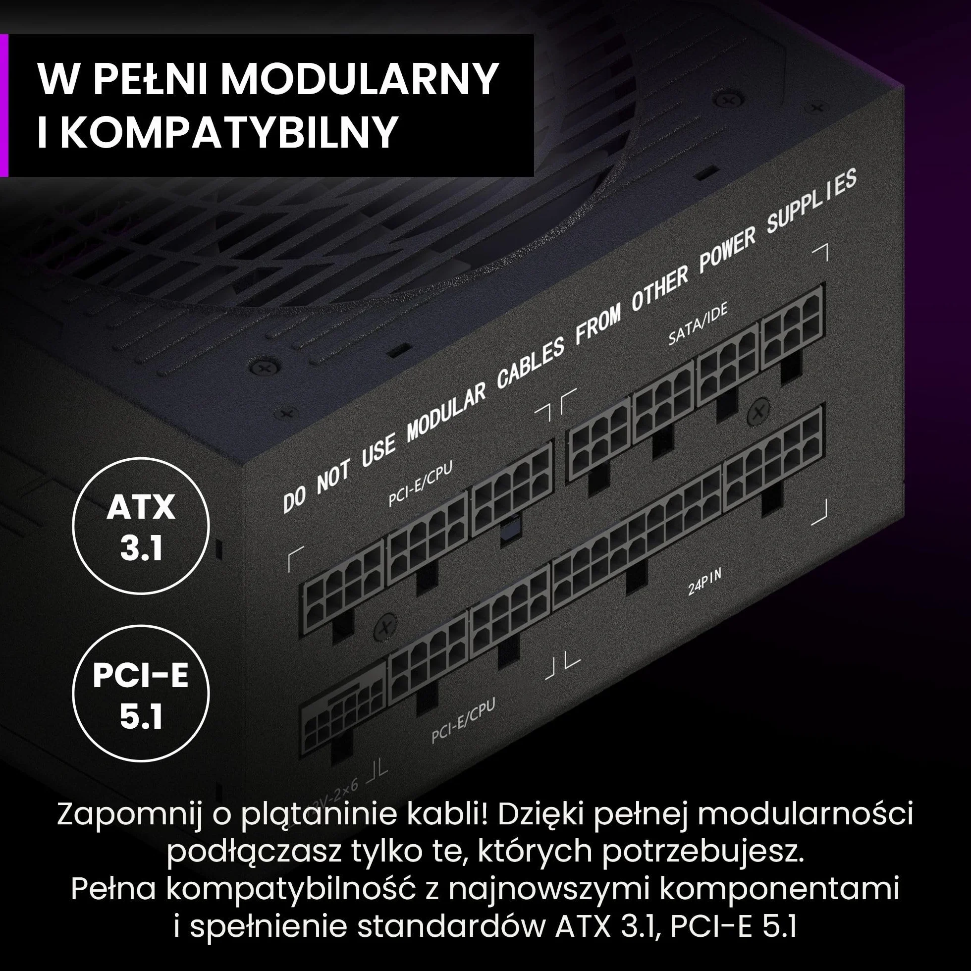 PREYON Eagle Power Gaming 750–1000 W zasilacz sieciowy 80+ złoty – modułowy, cichy, kompaktowy, dla graczy i kreatywnych, obsługa GPU 600 W, japońskie kondensatory, wysoka wydajność, design premium