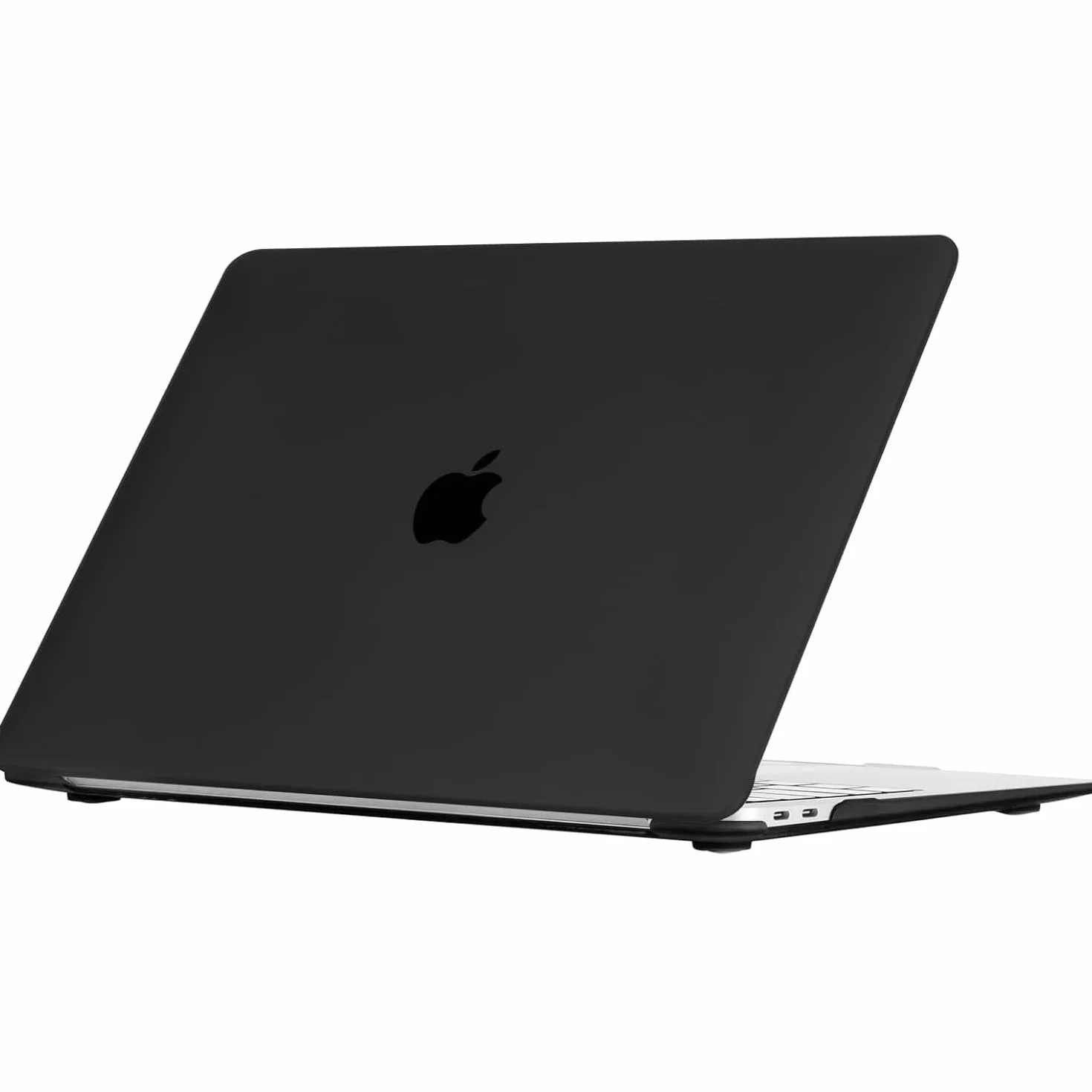 BlueSwan Etui kompatybilne z MacBook Air 13 cali M1 A2337 A2179 A1932, wydanie 2021/2020-2018, matowe etui ochronne i przenośna podkładka pod mysz, matowa czerń