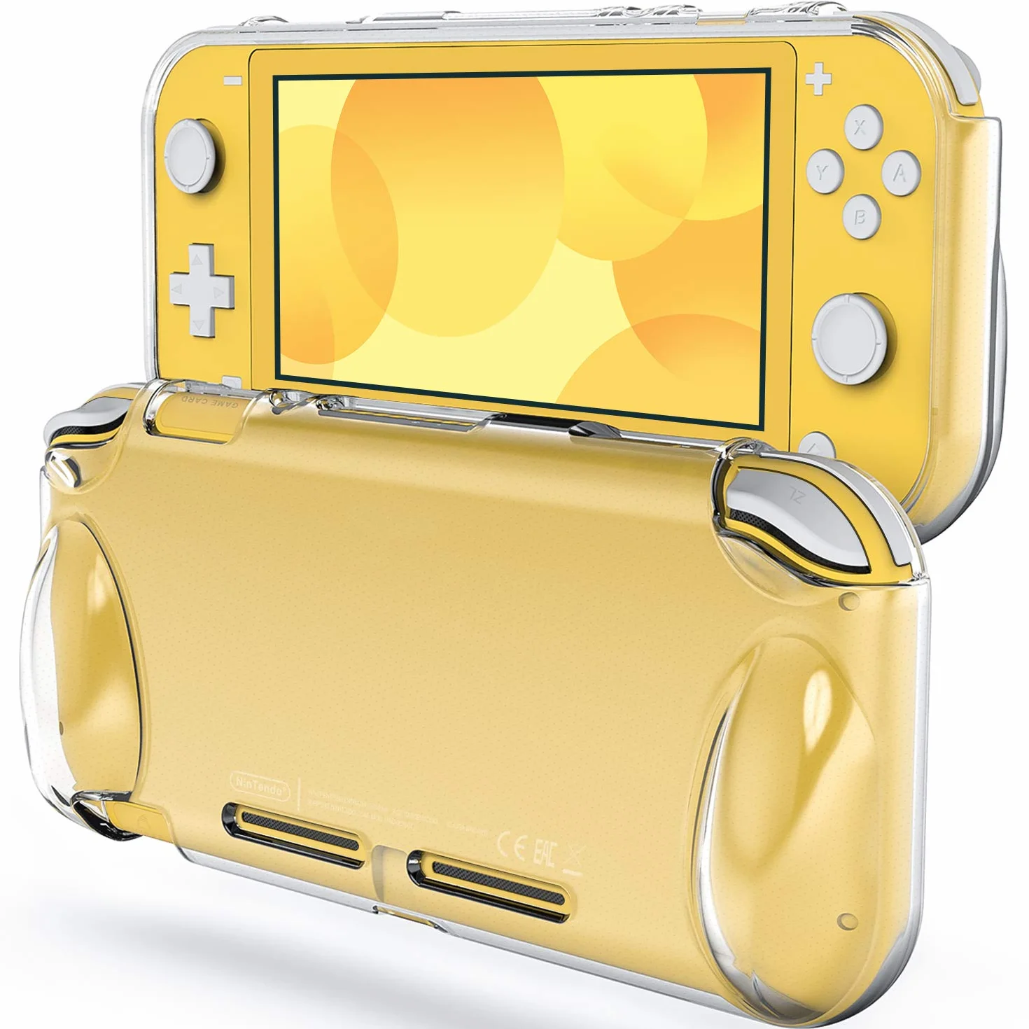 JETech Etui dla Nintendo Switch Lite 2019, Antypoślizgowe Silikonowe Etui Ochronne z Amortyzacją i Ochroną Przed Zarysowaniami (Przezroczyste)