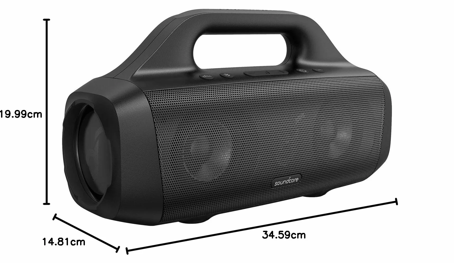Soundcore Motion Boom głośnik Bluetooth(odnowiona) od Anker z tytanowymi przetwornikami, technologią BassUp, wodoodpornością IPX7, 24-godzinnym akumulatorem, idealny na zewnątrz, do ogrodu i na plażę