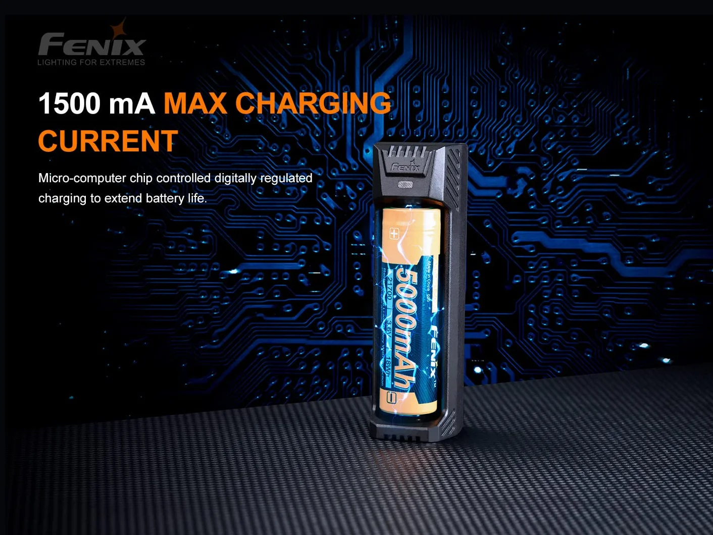 Fenix Ładowarka litowo-jonowa ARE-X1 v2.0 do akumulatorów 18650, 21700 i 26650