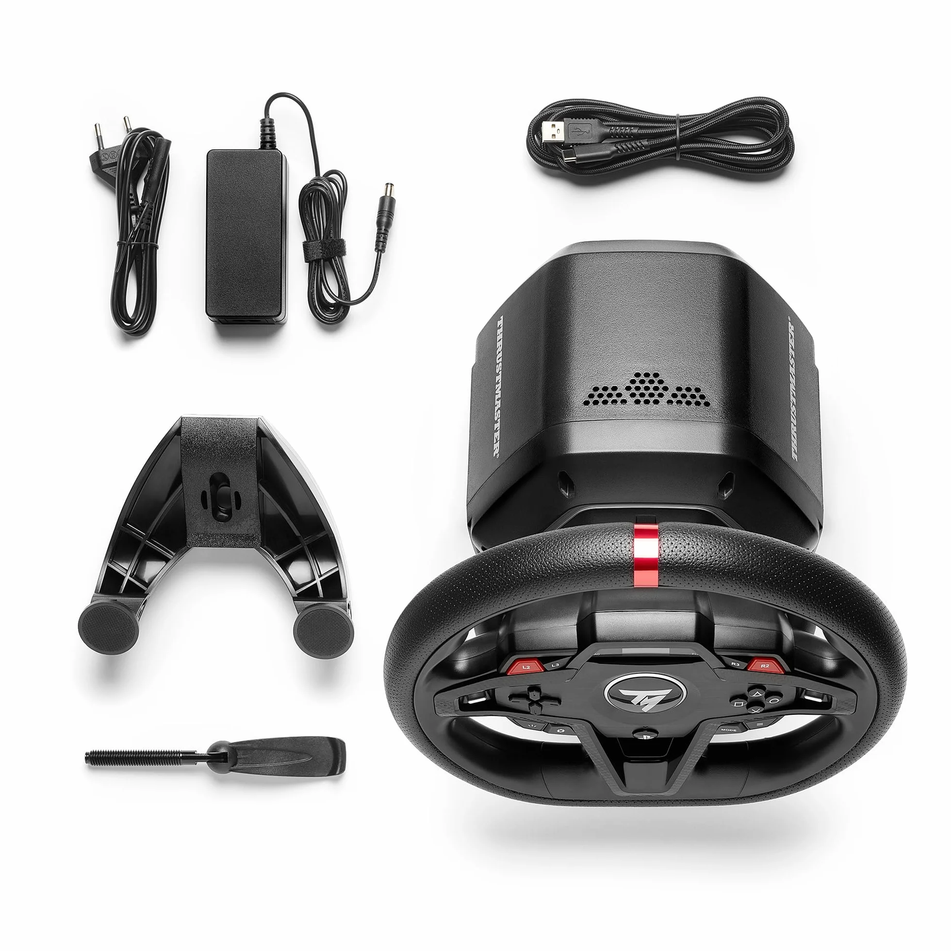 Thrustmaster T248R, Kierownica Wyścigowa z Siłowym Sprzężeniem Zwrotnym 3.1 Nm i Zestaw Pedałów, Dla PS5, PS4 i PC