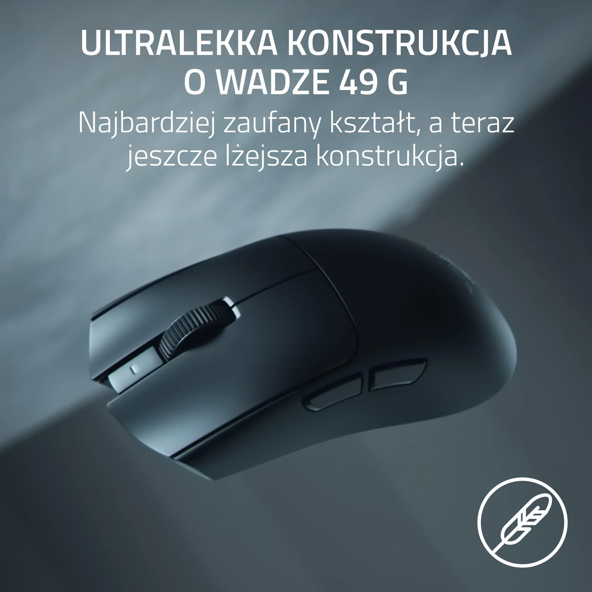 Razer Viper V4 Pro - bezprzewodowa, symetryczna, gamingowa mysz e-sportowa - ultralekka 49 g - HyperSpeed Gen-2 z częstotliwością 8 KHz - Focus Pro 50K DPI - optyczne przewijania - PC/Mac | Czarny