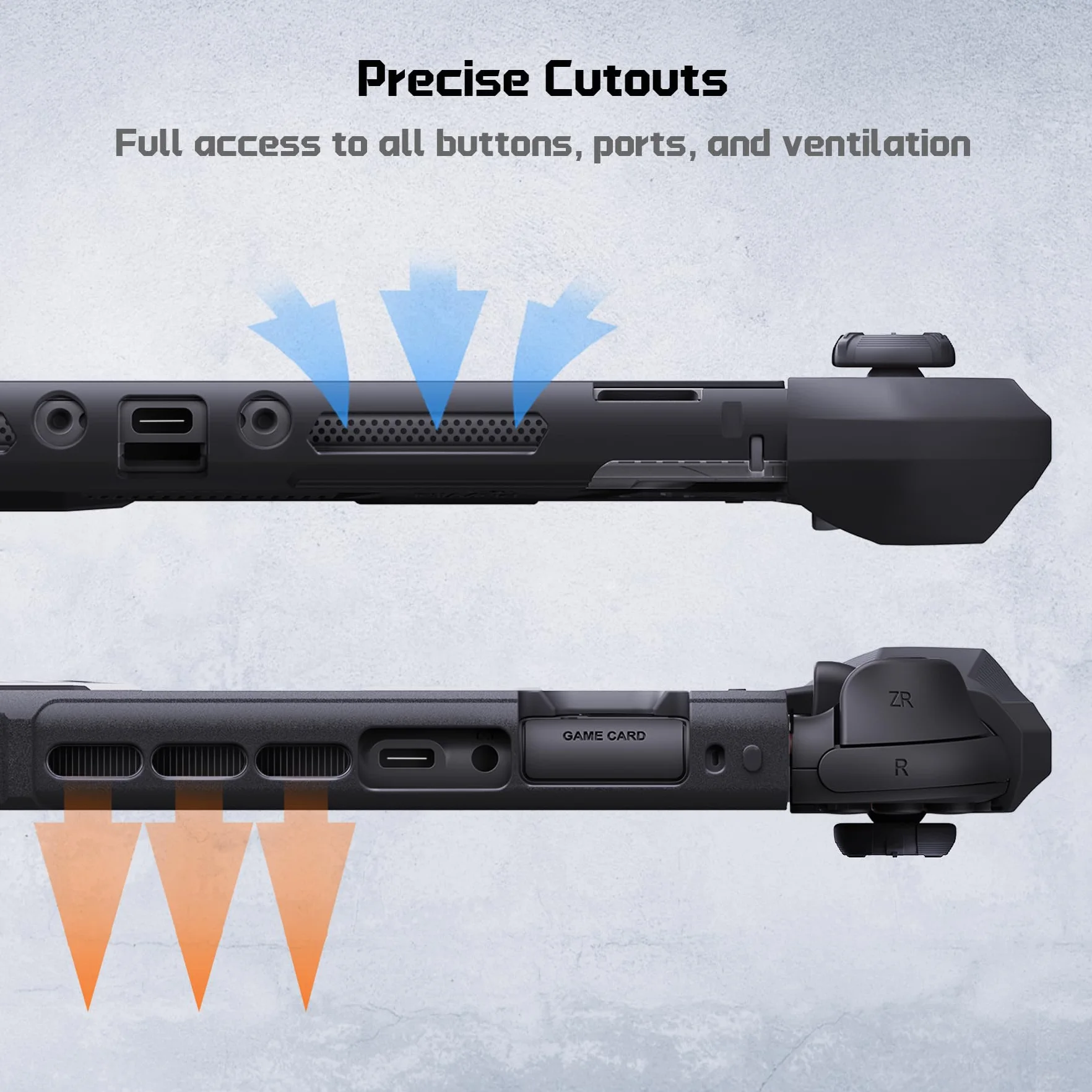 PlayVital Meteor Etui do Switch 2 Ochronny Pokrowiec do Switch 2 z Uchwytem Joycon,Dockable Osłona z Nakładkami na Joysticki–Czarny