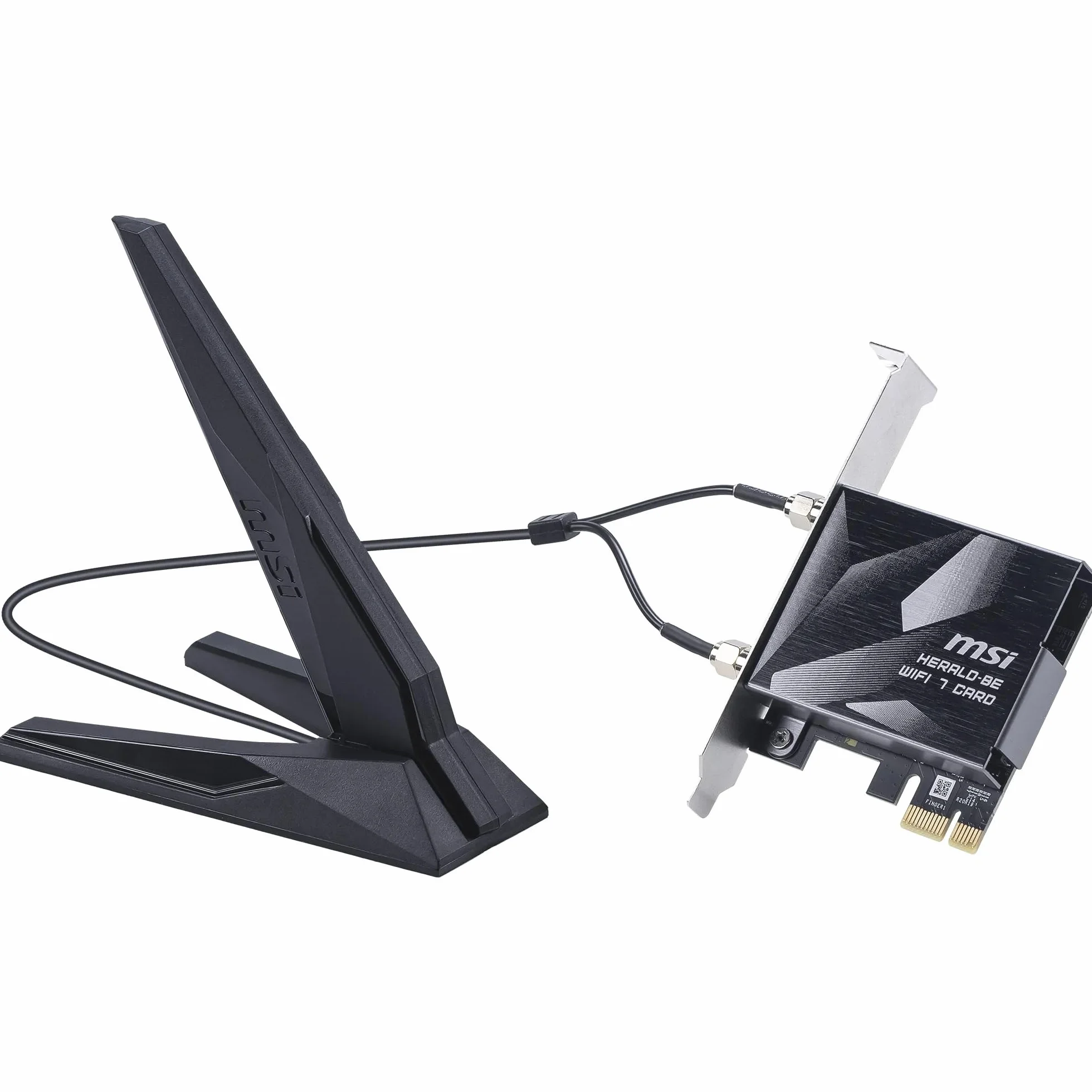 MSI Herald BE9400 7-pasmowa karta PCIe WiFi do komputera stacjonarnego, Bluetooth 5.4, 6 GHz, MLO, 320 MHz, 5,8 GB/s