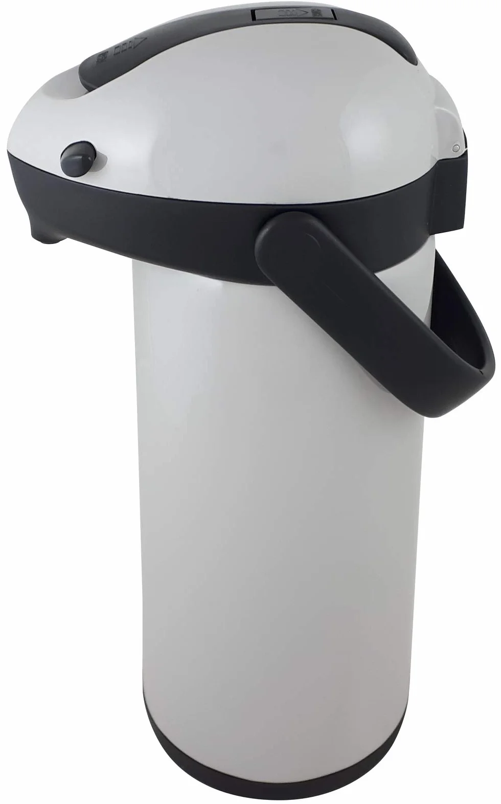 Helios Termos z pompką Airpot 1,9 l, tworzywo sztuczne, szary/czarny, obsługa jedną ręką