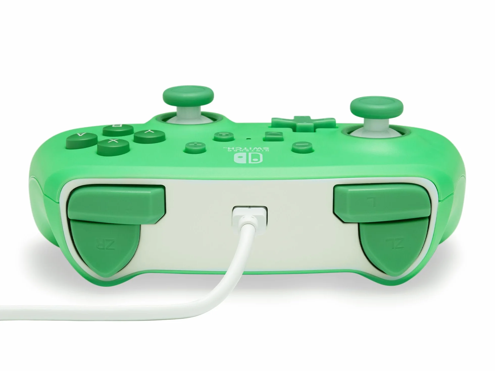 Ulepszony kontroler przewodowy PowerA do konsoli Nintendo Switch - Morski, gamepad, kontroler do gier, kontroler przewodowy, oficjalnie licencjonowany