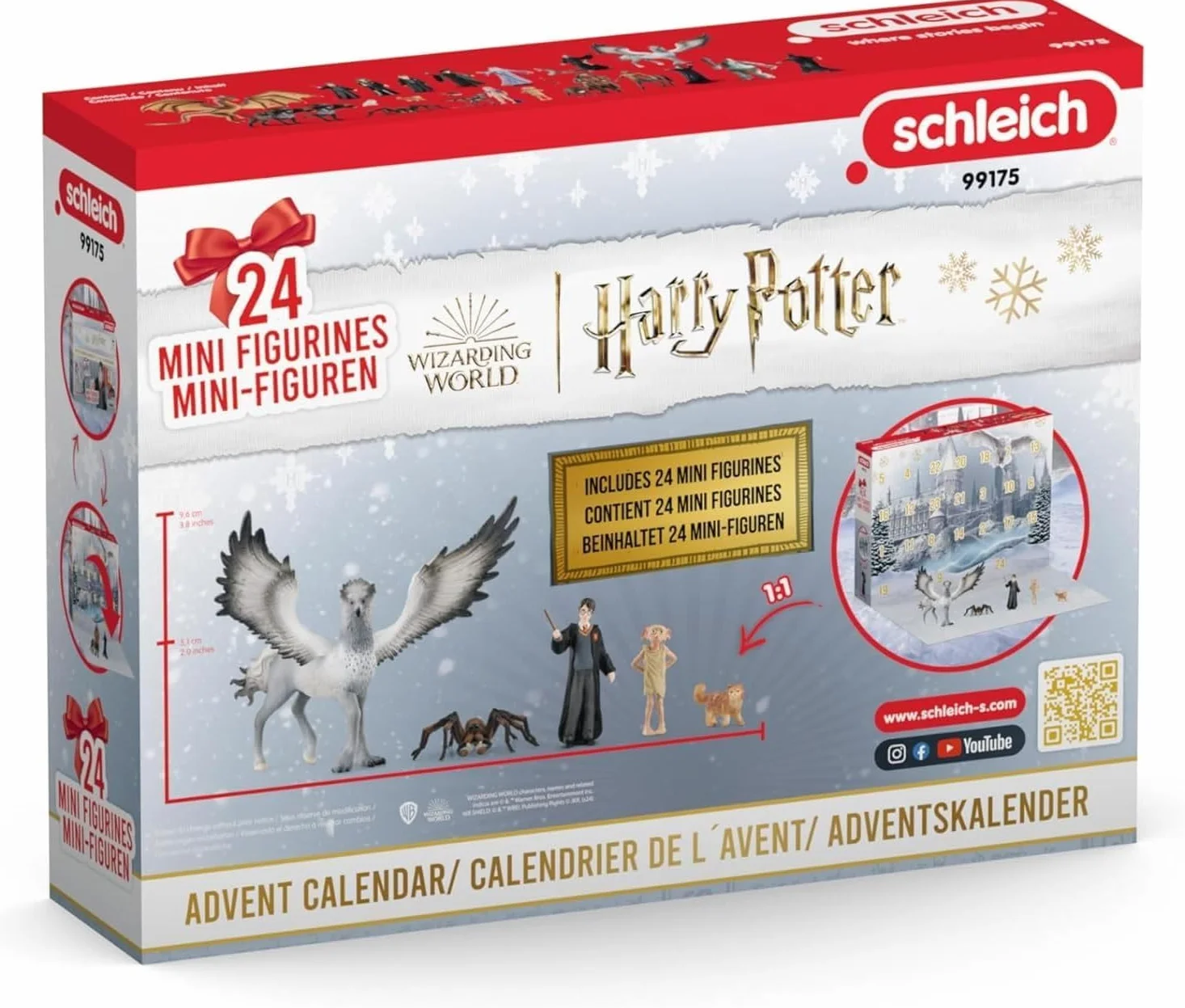 Schleich Harry Potter Kalendarz adwentowy 2025 – 99175 realistyczne figurki kolekcjonerskie 24 figurki prezent dla dzieci od 6 lat