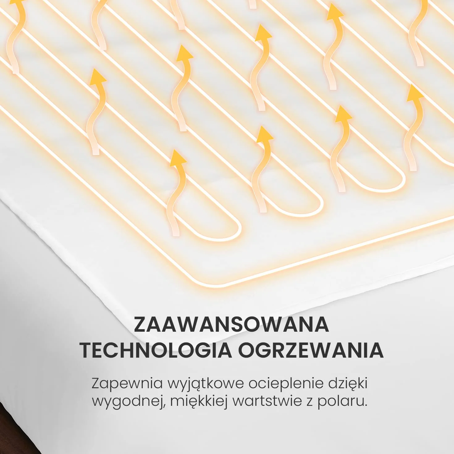 CosiHome Koc Elektryczny na Materac 150x80 cm 3 Poziomy Temperatury do 55°C z Pilotem