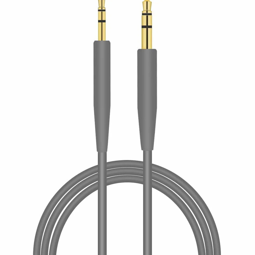 zamiennik kabla stereo jack do słuchawek Bose oe2/oe2i/AE2/QC25 QC35, wtyczka 3,5 mm - 2,5 mm (szary)
