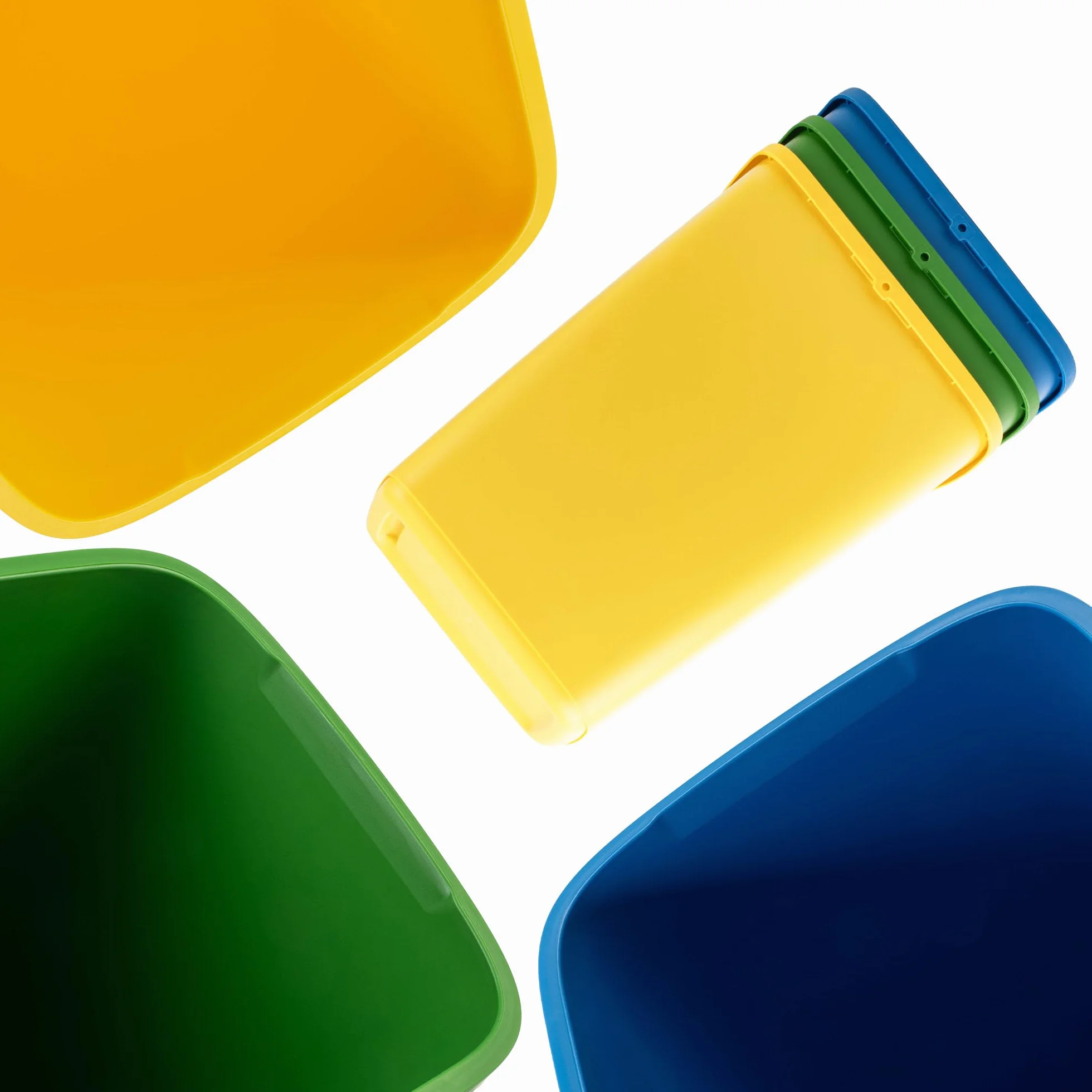 KADAX Sorter odpadów 3x12 l do segregacji szkła plastiku papieru