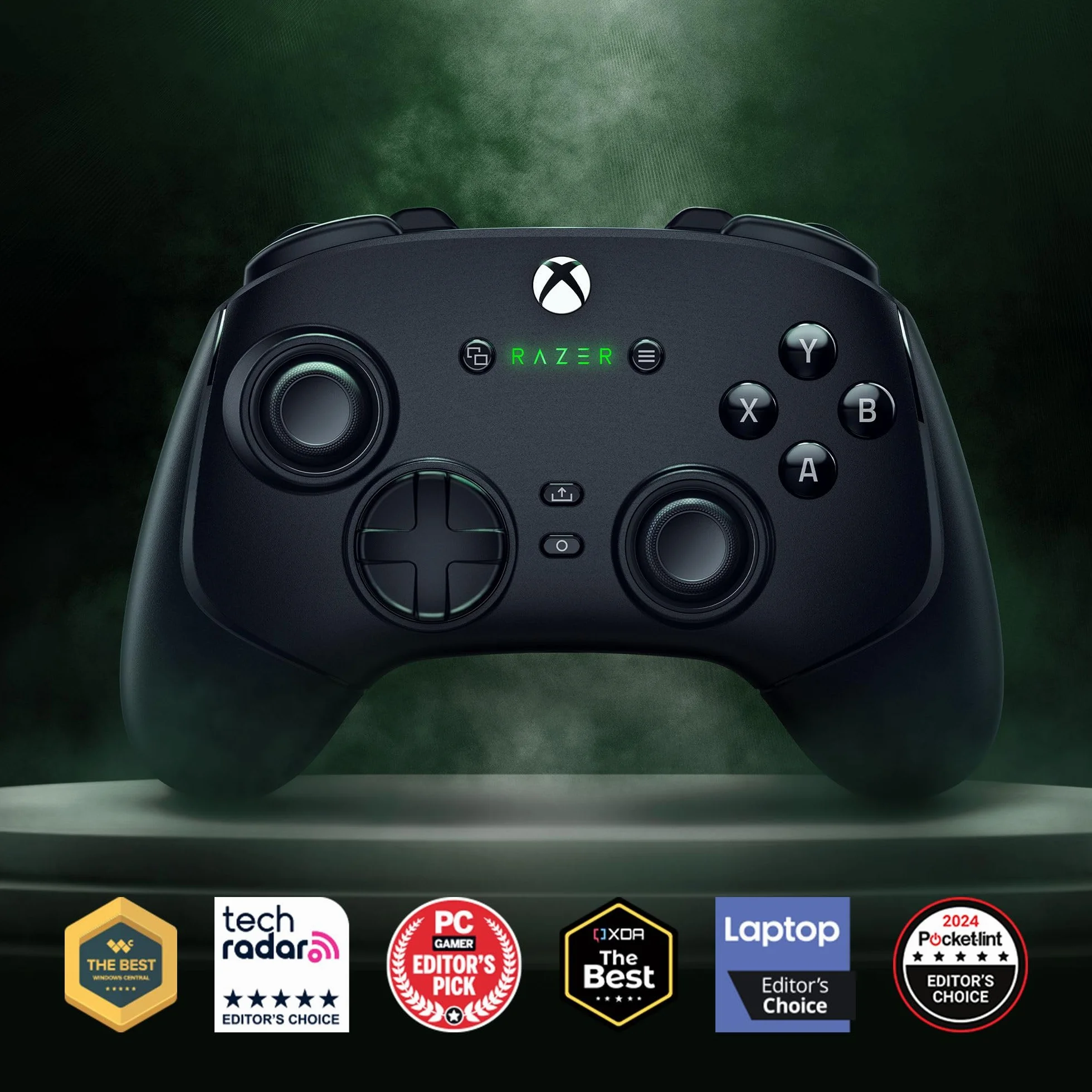Razer Wolverine V3 Pro - bezprzewodowy kontroler e-sportowy do Xbox i PC (HyperSpeed Wireless, dotykowe przyciski akcji Mecha, analogowe drążki z efektem Halla, wibracje dotykowe) Czarny