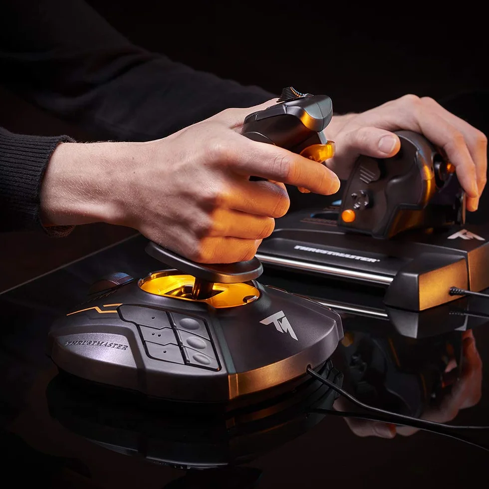 Thrustmaster T16000M FCS Hotas System sterowania lotem joystick przepustnica H.E.A.R.T HallEffect AccuRate PC