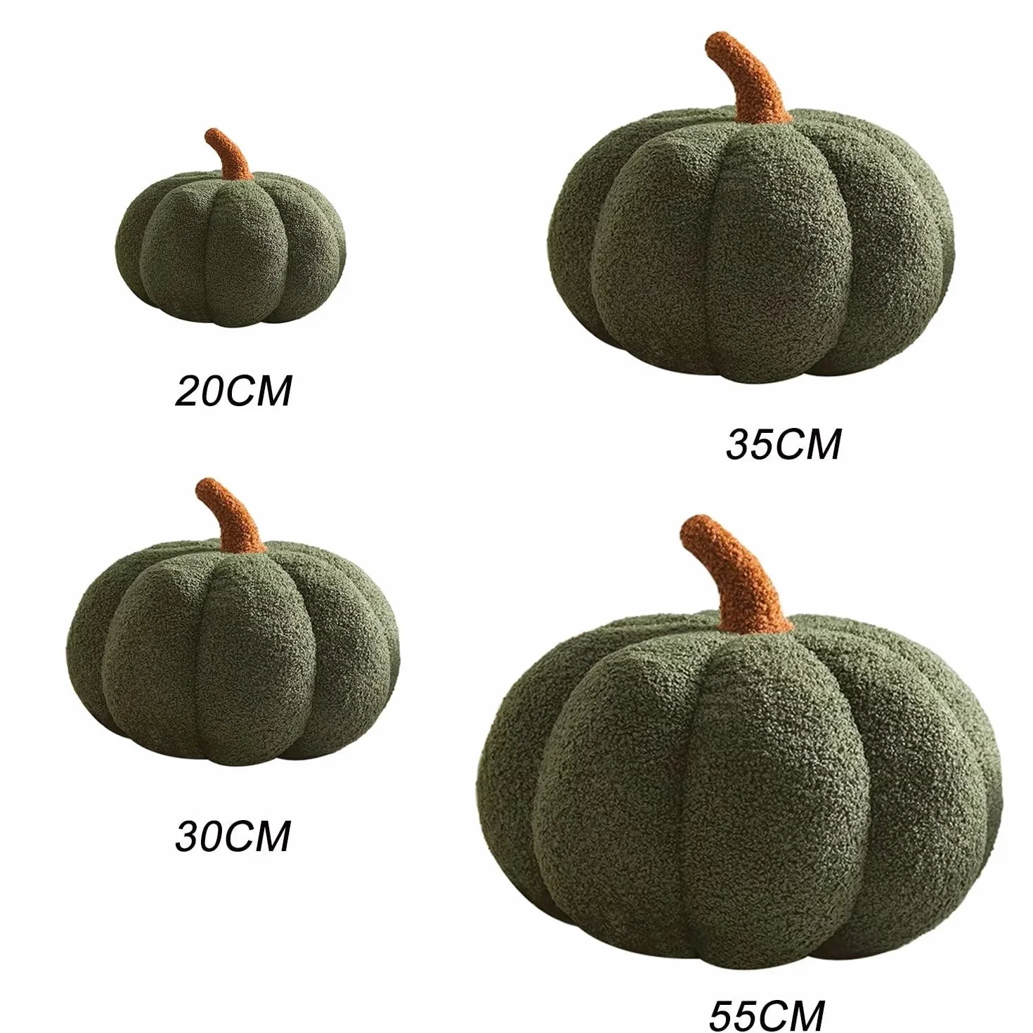 Poduszka dyniowa, poduszka dyniowa, dekoracja sypialni, poduszka dyniowa, dekoracja na Halloween, na imprezę, 20 cm, pomarańczowa