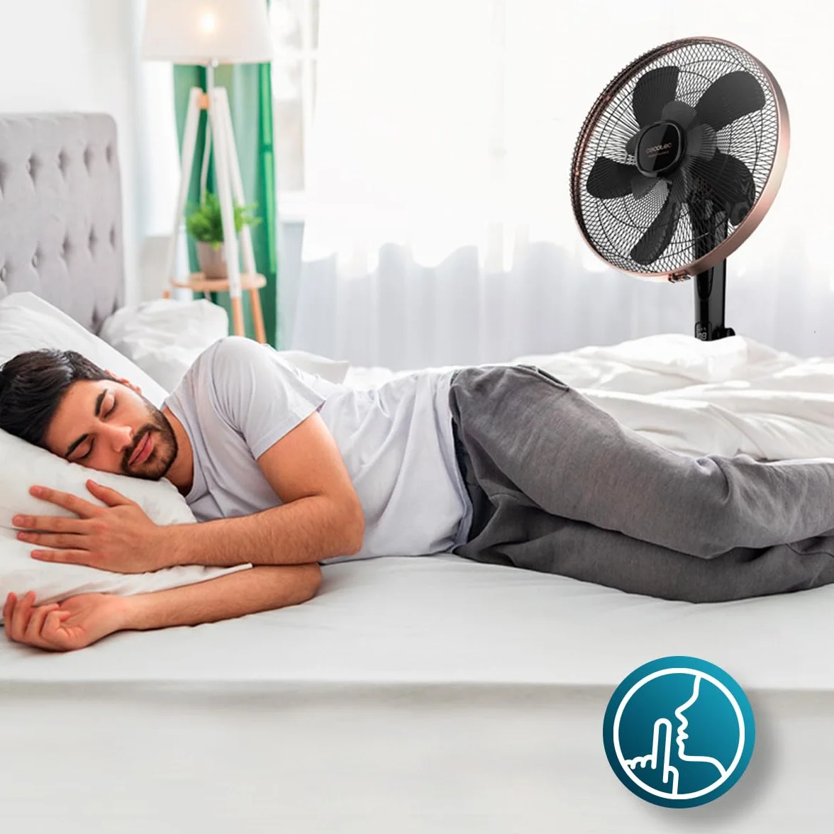Cecotec Wentylator stojący EnergySilence 1040 SmartExtreme 16" 28 W DC 24 prędkości 3 tryby oscylacja regulacja wysokości