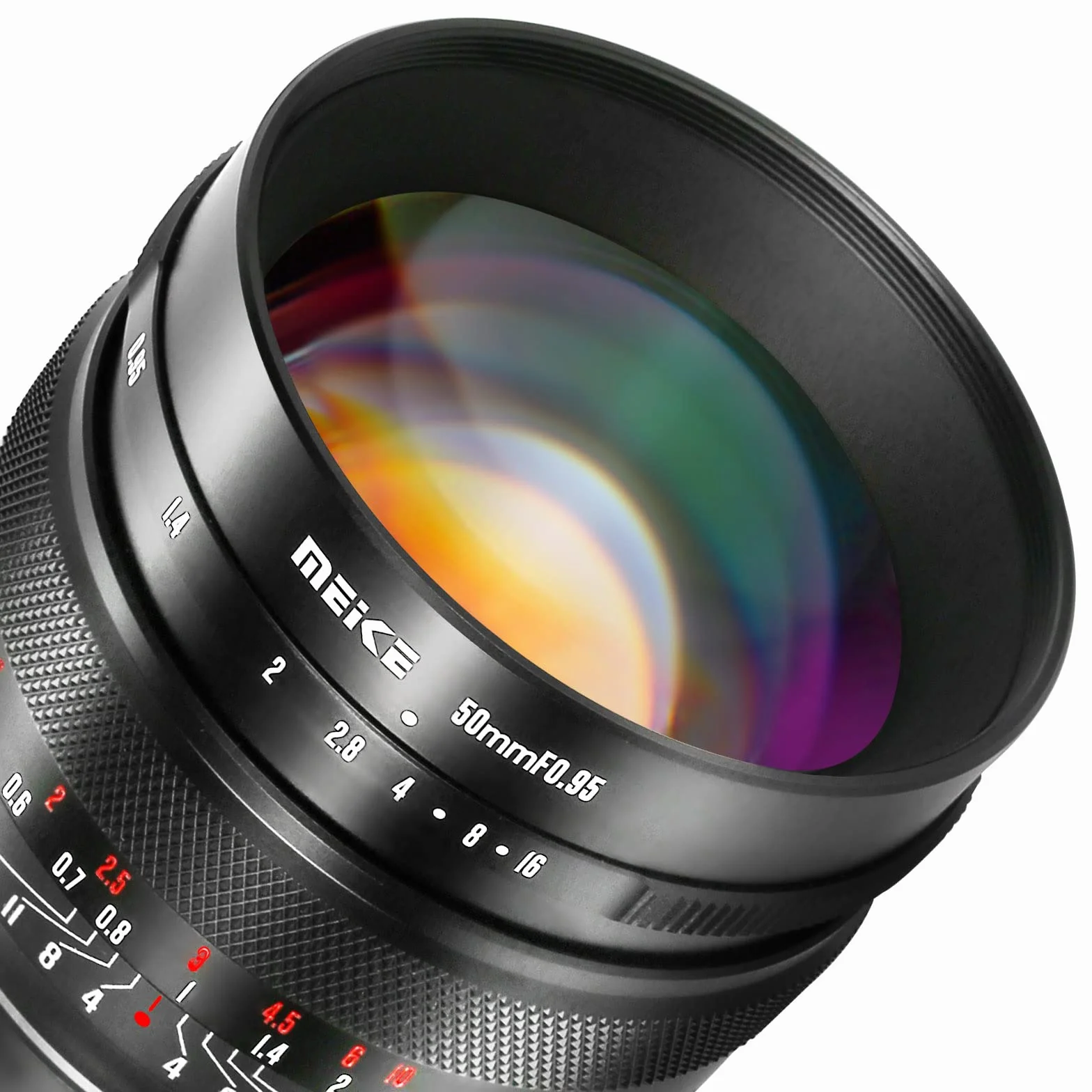 Meike 50 mm f0.95 Standard Aperture Manual Focus Fixed Lens APS-C kompatybilny z Sony E-Mount Mirrorless Cameras NEX 3 3N NEX 5R NEX 6 7 A6600 A6400 A5000 A5100 A6000 A6100 A6300 0 A65 00 A3000
