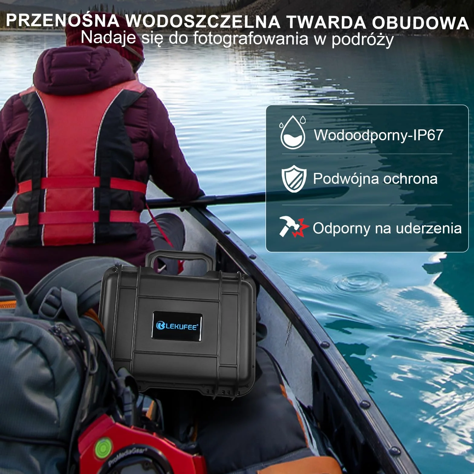 LEKUFEE Kompaktowa, przenośna, wodoszczelna torba do przenoszenia, walizka kompatybilna z dronem DJI Mavic Mini 2 i akcesoriami Mavic Mini 2 (mini 2 drony i akcesoria nie wchodzą w zakres dostawy),