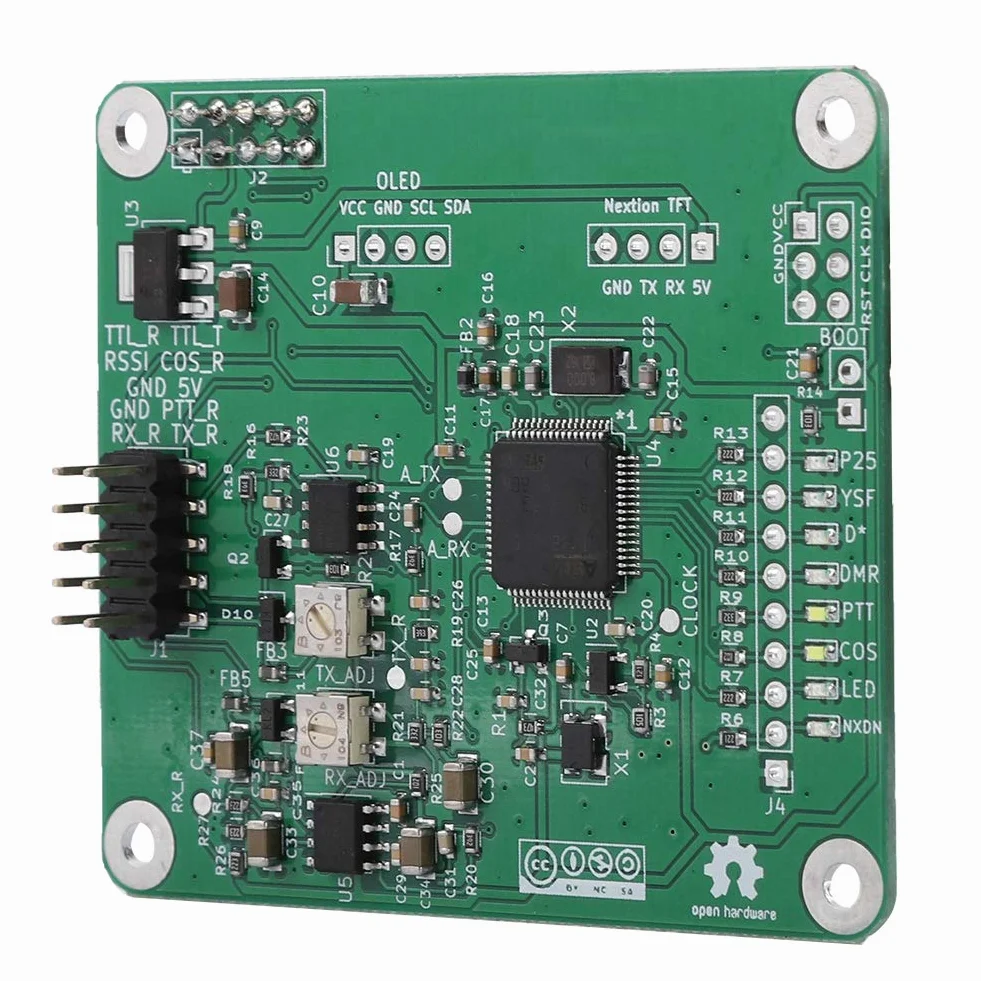 Moduł przekaźnika, moduł przekaźnika Open Source ASHATA MMDVM DMR Repeater, cyfrowy modem głosowy w wielomodowej płytce rozszerzającej z kablem Moto do