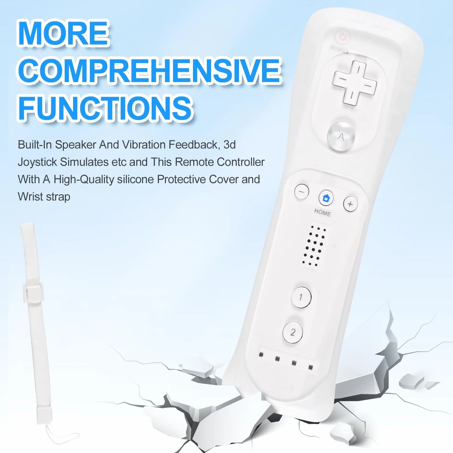 Kontroler Funmo do Wii Remote Plus, Wii Remote z Motion Plus i Nunchuck, zamiennik dla Wii/Wii U