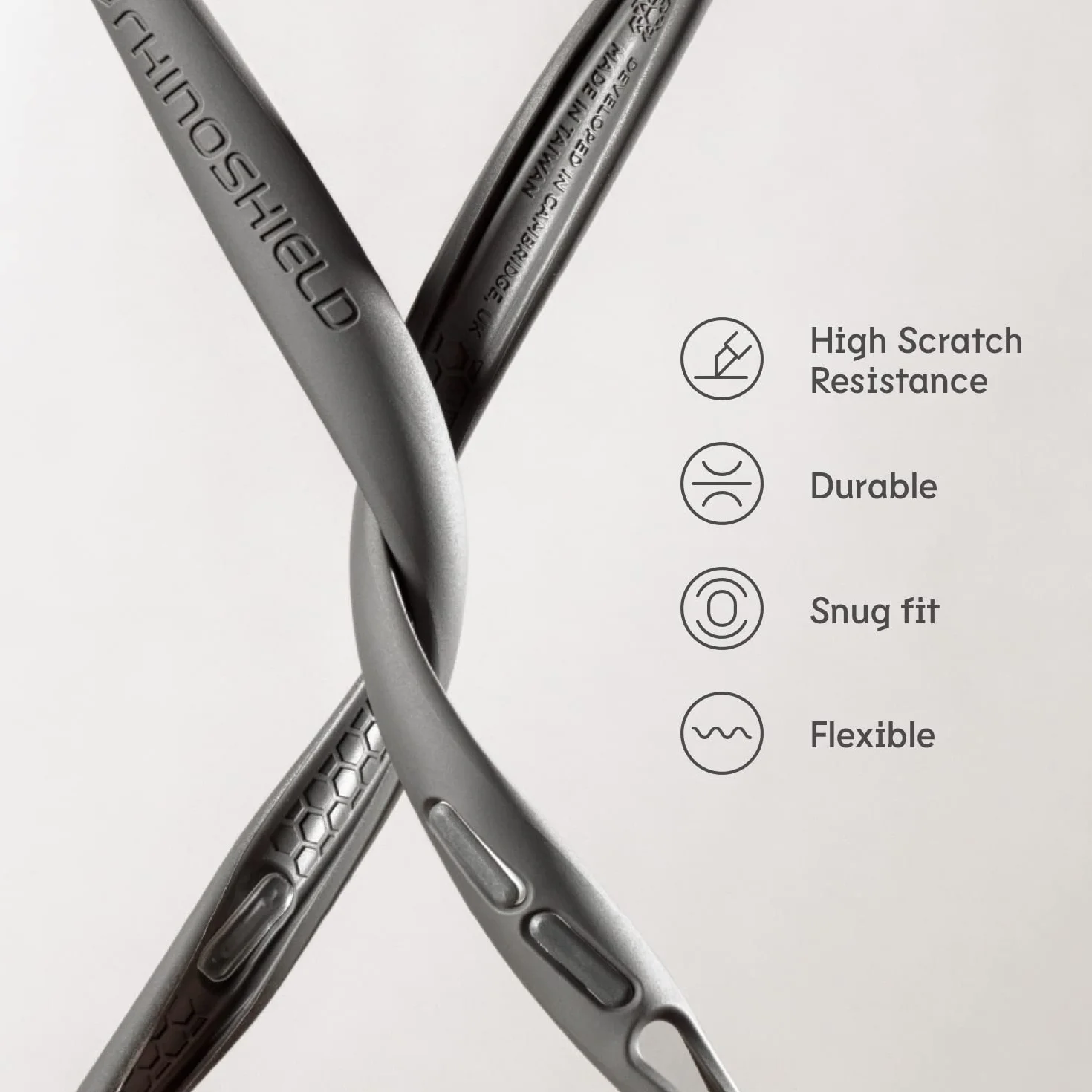RhinoShield Etui na zderzak kompatybilny z [iPhone 13/13 Pro] | CrashGuard NX - amortyzująca osłona ochronna o smukłej konstrukcji 3,5 m/11 stóp ochrona przed upadkiem - grafitowa