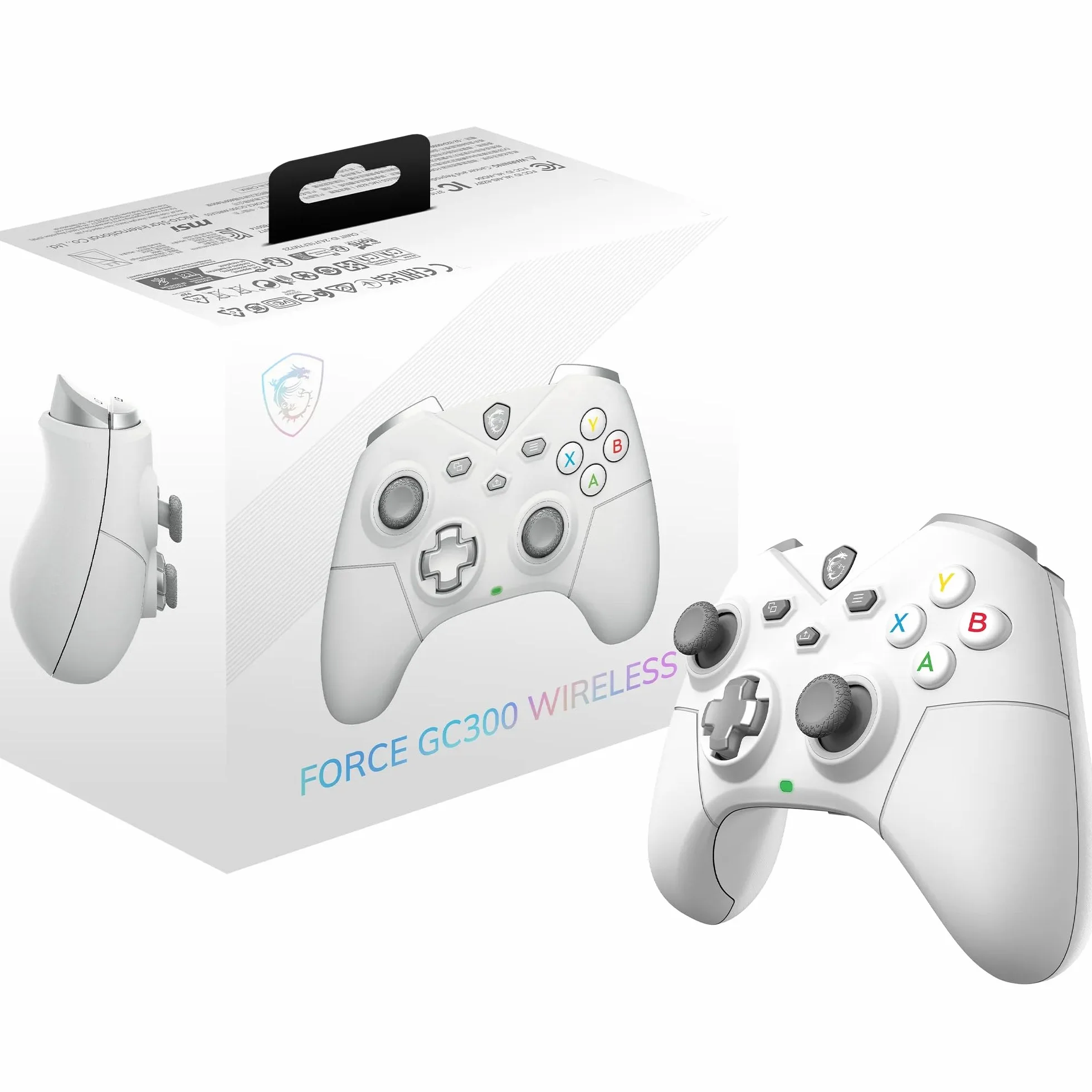 MSI FORCE GC300 WIRELESS WHITE Bianco USB 2.0 Gamepad Analogico PC