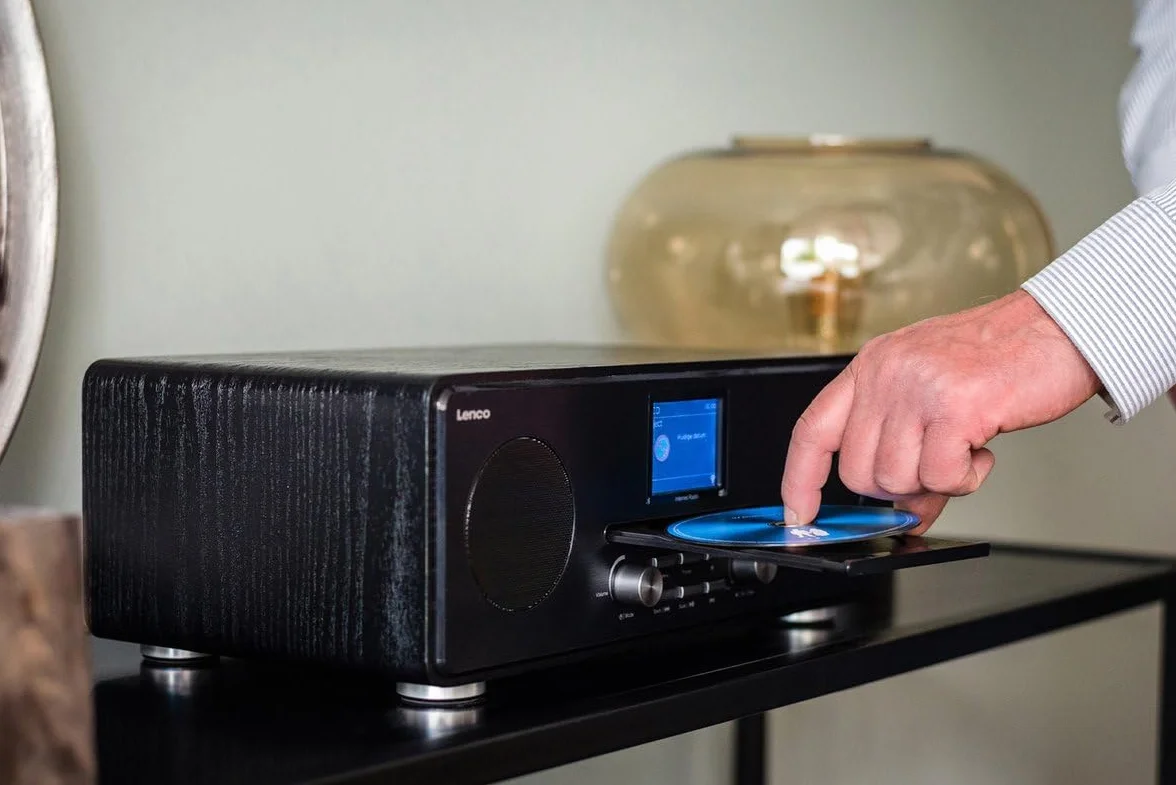 Lenco A004141 Radio Internetowe Bluetooth i WiFi, Czarny, 1 Sztuka
