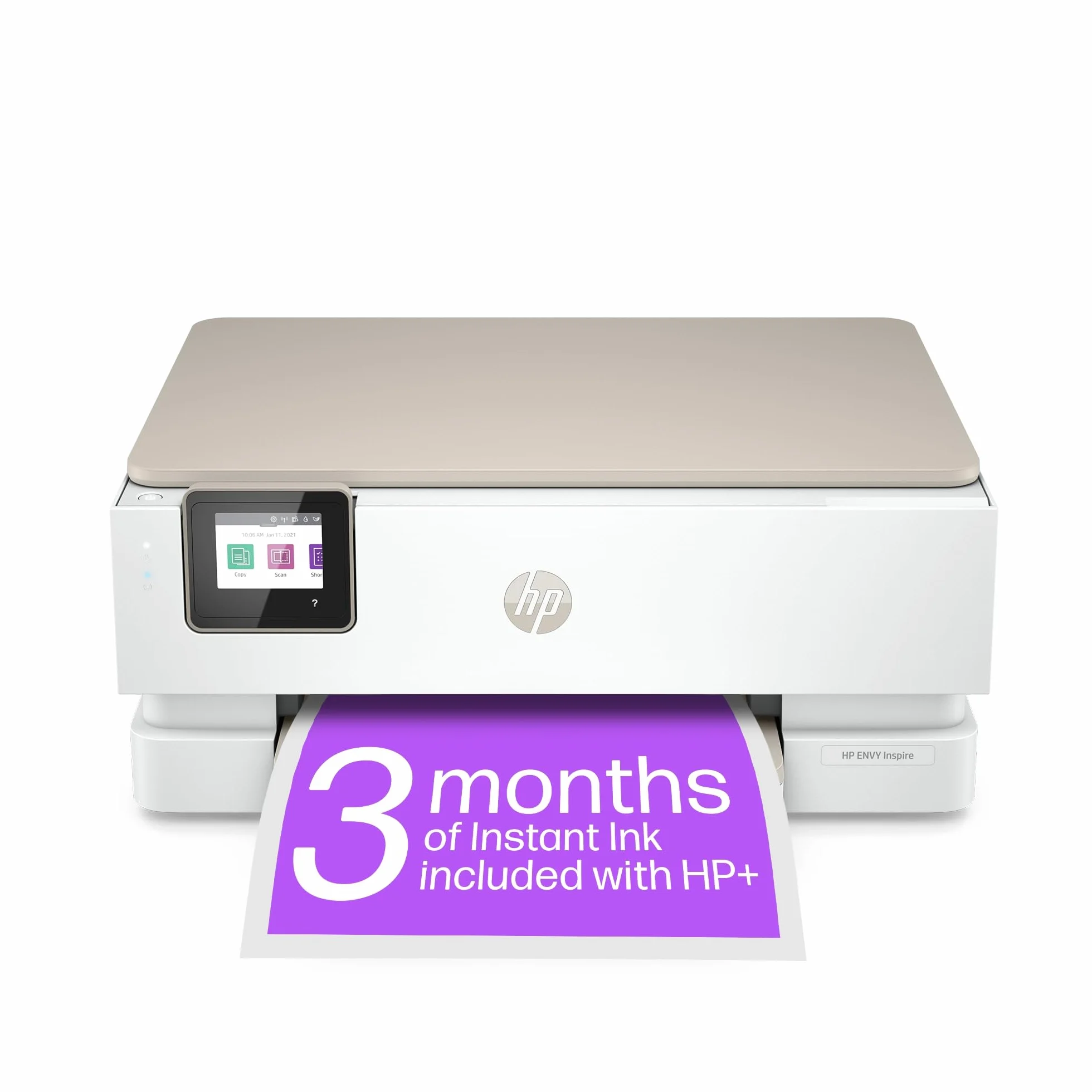 Drukarka HP Envy Inspire 7220e All In One - kolorowa drukarka atramentowa - 6 miesięcy Instant Ink w zestawie z HP+ (ksero, skanowanie, drukowanie, zdjęcie, A4, Recto/Verso, Wifi), biała