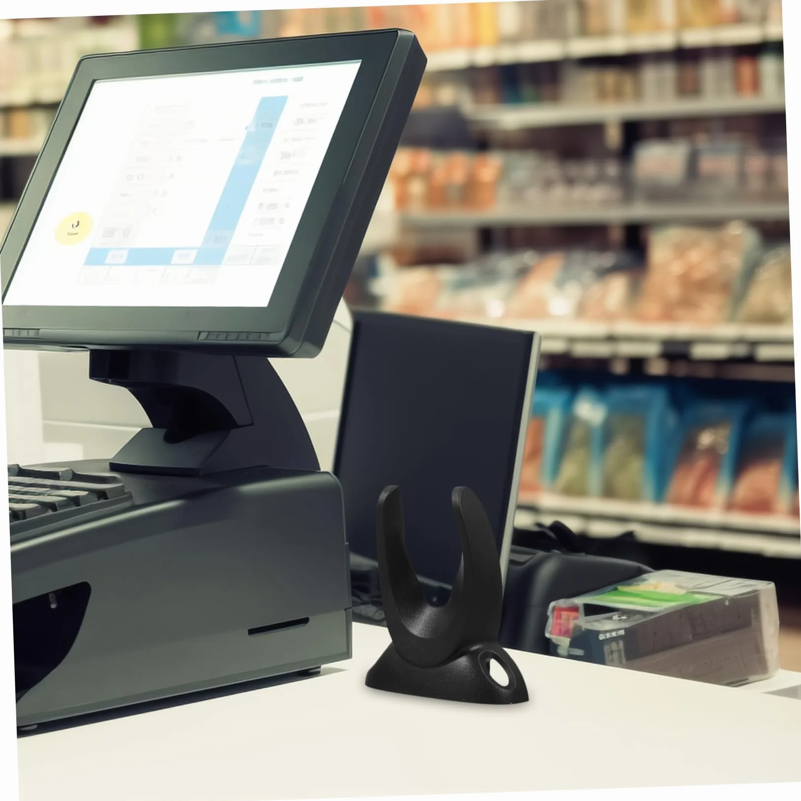 Uchwyt Do Skanera Kodów Kreskowych Ścianę Stabilna Podstawka Do Ręcznych Skanerów Ergonomiczny Uchwyt Magazynów Sklepów Logistyki