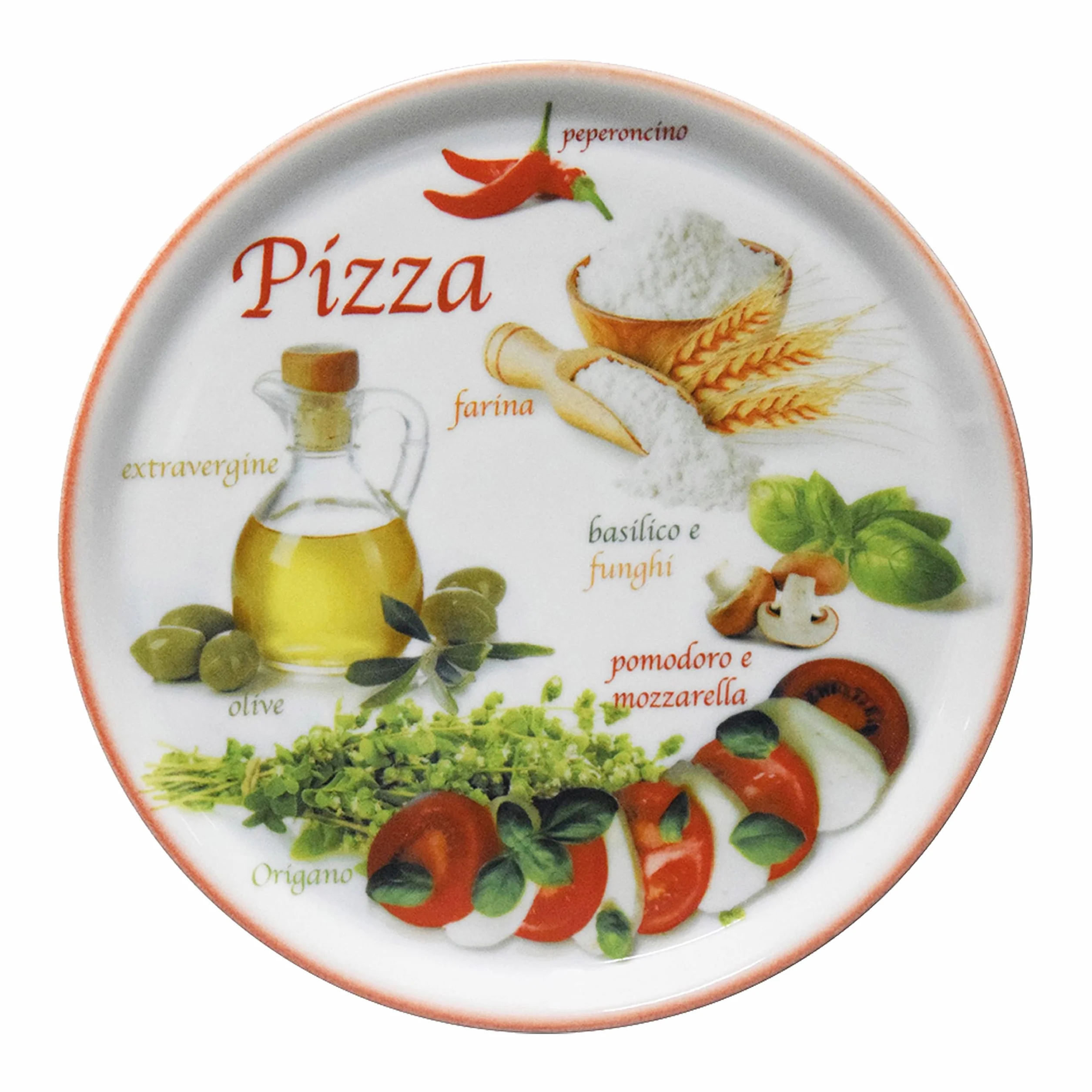 MamboCat Zestaw 6 talerzy do pizzy Napoli 32 cm białe porcelanowe