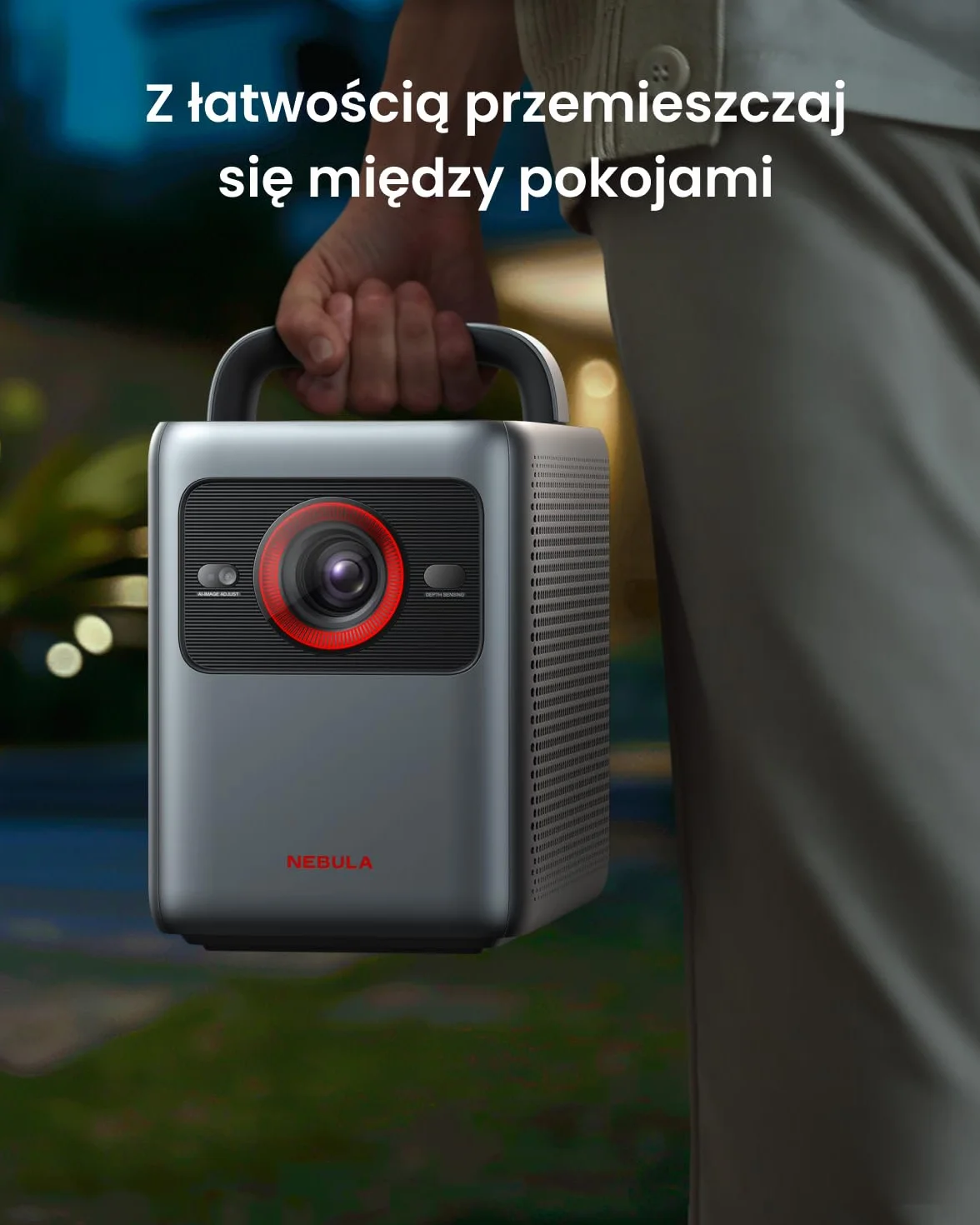 Inteligentny projektor NEBULA Cosmos 4K SE, projektor 4K o wysokiej jasności z Dolby Vision, ogromny ekran 200 cali, jasność 1800 ANSI lumenów, HybridBeam (laser + LED), poprawiona jakość obrazu