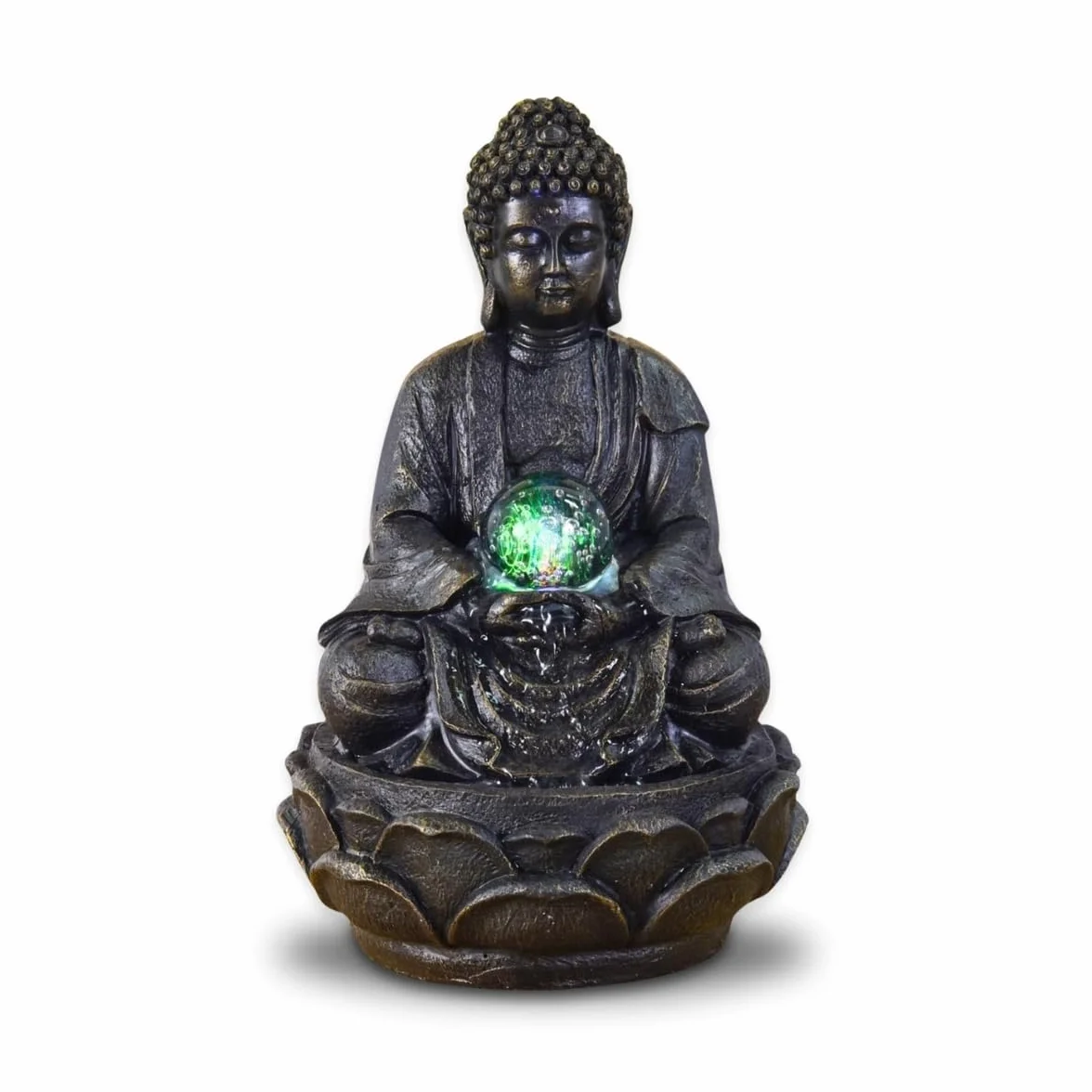 Fontanna wewnętrzna LED Budda Multicolor 20 cm