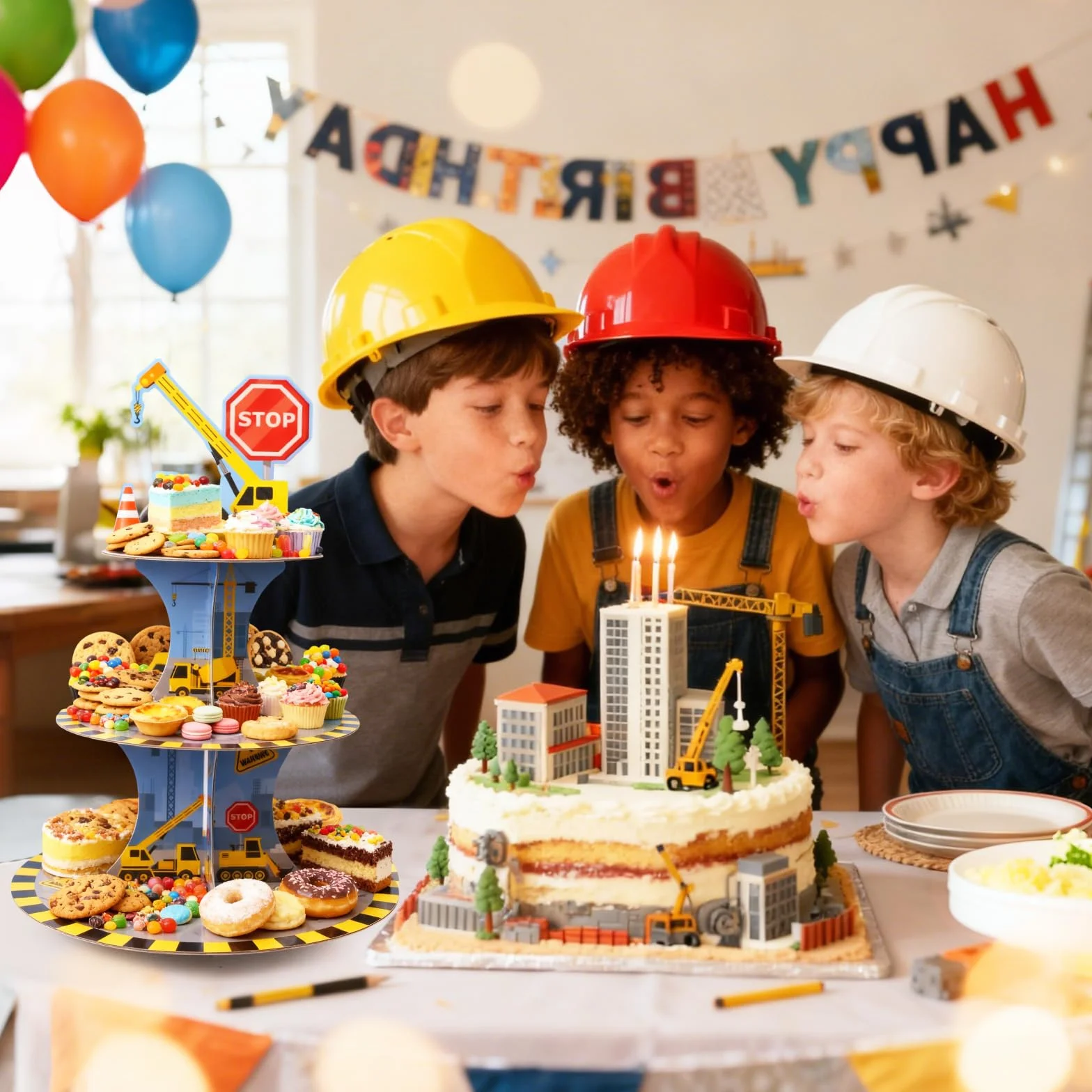 Budowa podstawki na babeczki, kartonowa patera na tort, 3-poziomowa wieża na babeczki, wielokrotnego użytku, dla dzieci, na przyjęcie urodzinowe, baby shower, spotkania