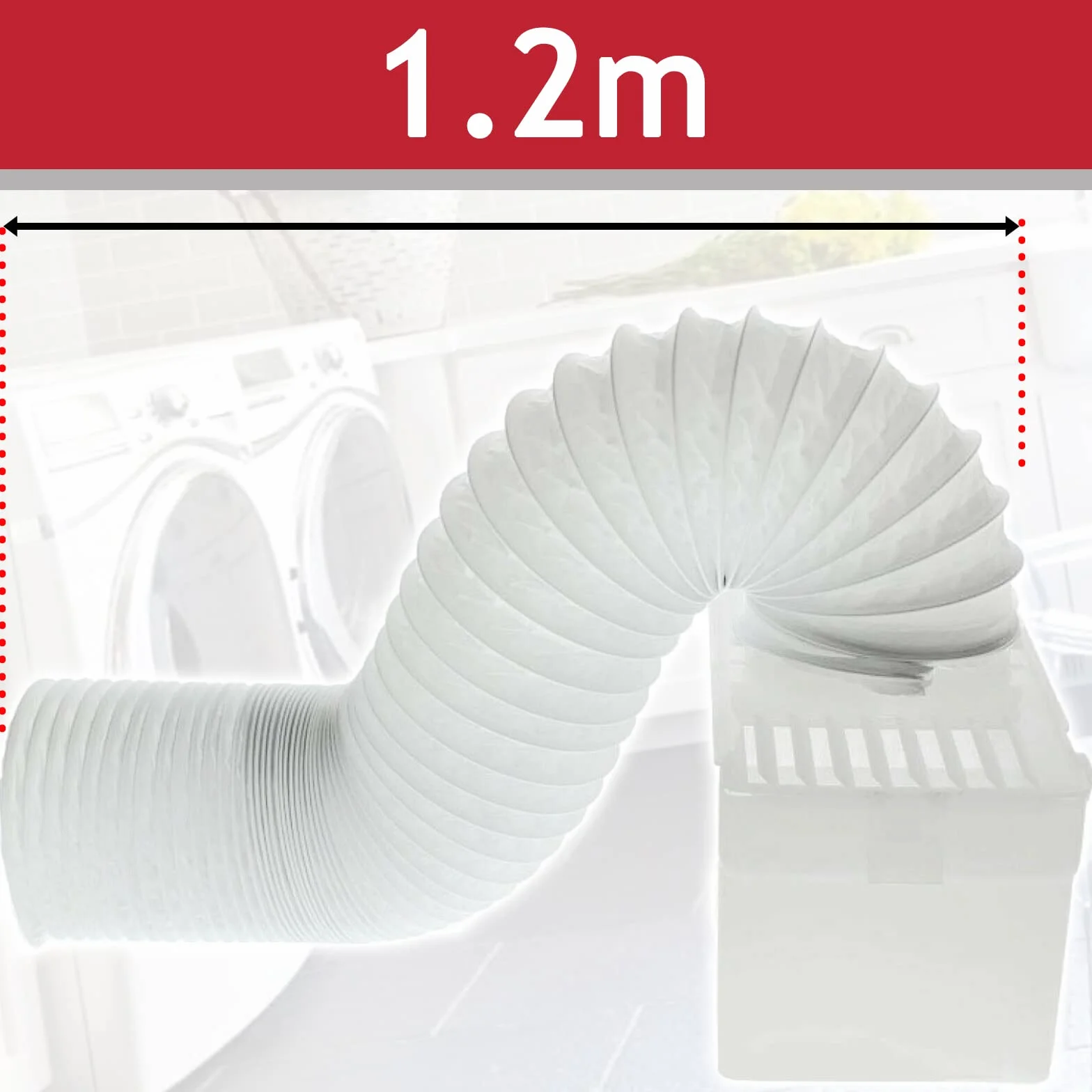 Zestaw kondensatorów węża wentylacyjnego z 3 adapterami kompatybilny z White Knight suszarką 1,2 m