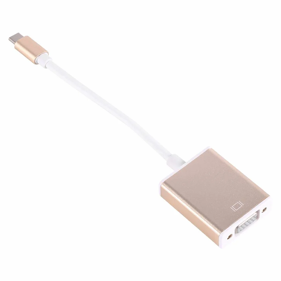 VBESTLIFE USB 3.1 typu C przełączany na adapter wieloportowy VGA dla nowego Macbooka 12 cali (srebrny)
