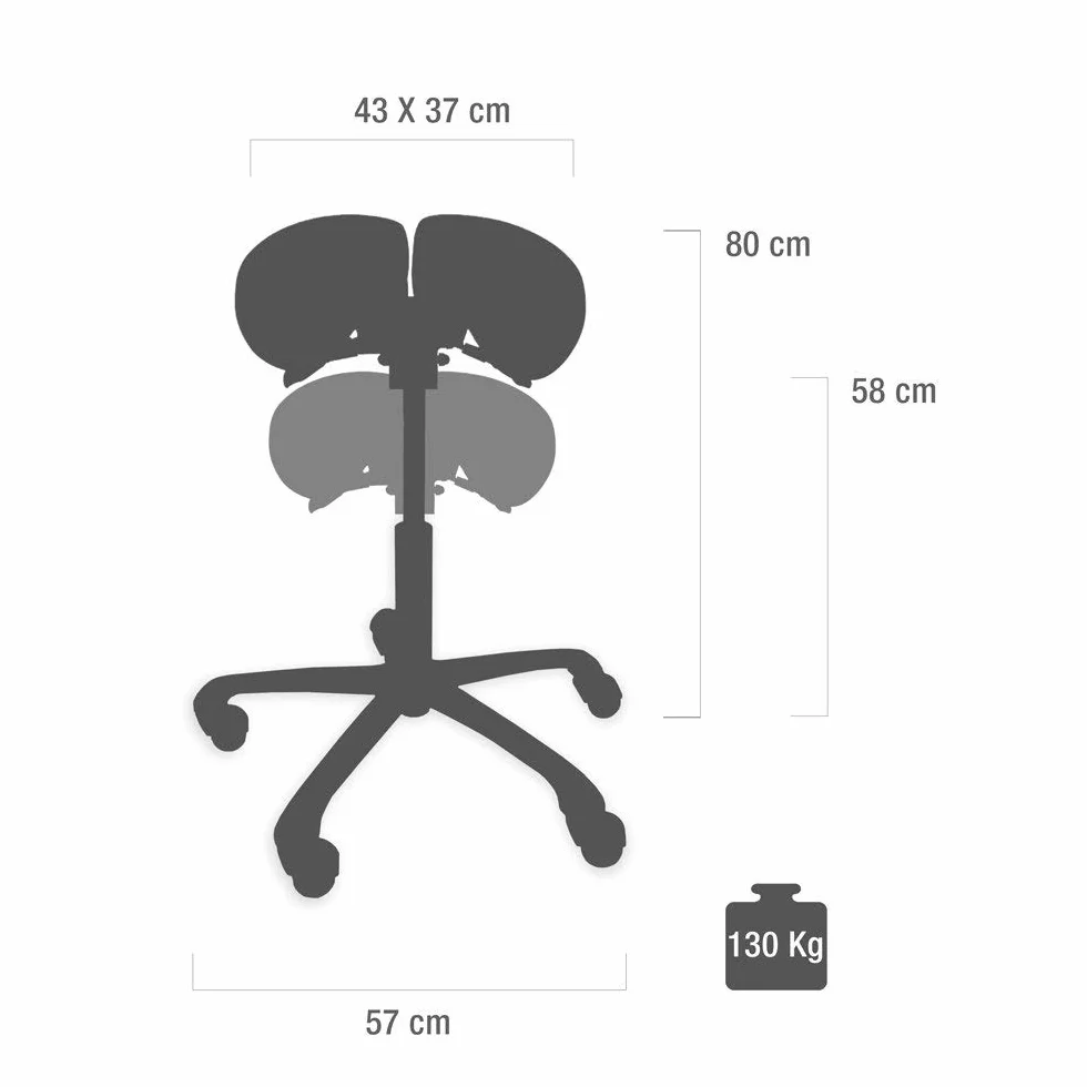 Teqler T-135364schwarz Taboret, Czarny, ‎57.5 x 56 x 24 cm