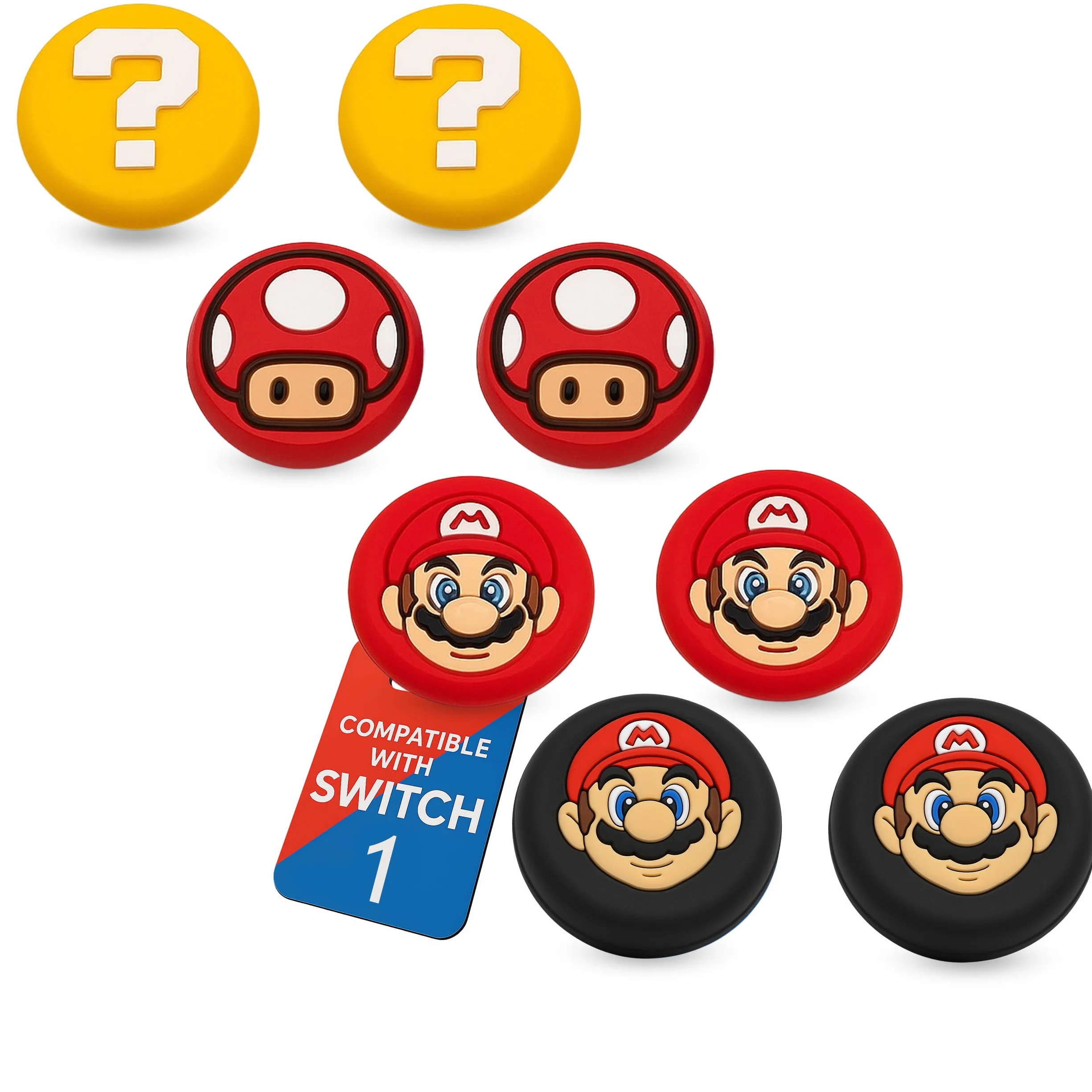 MatoSan nakładki na joystick, kompatybilne z Switch Grip Joy Con i Lite OLED, akcesoria Thumb Grips do Nintendo Switch, akcesoria do konsoli Steam Deck