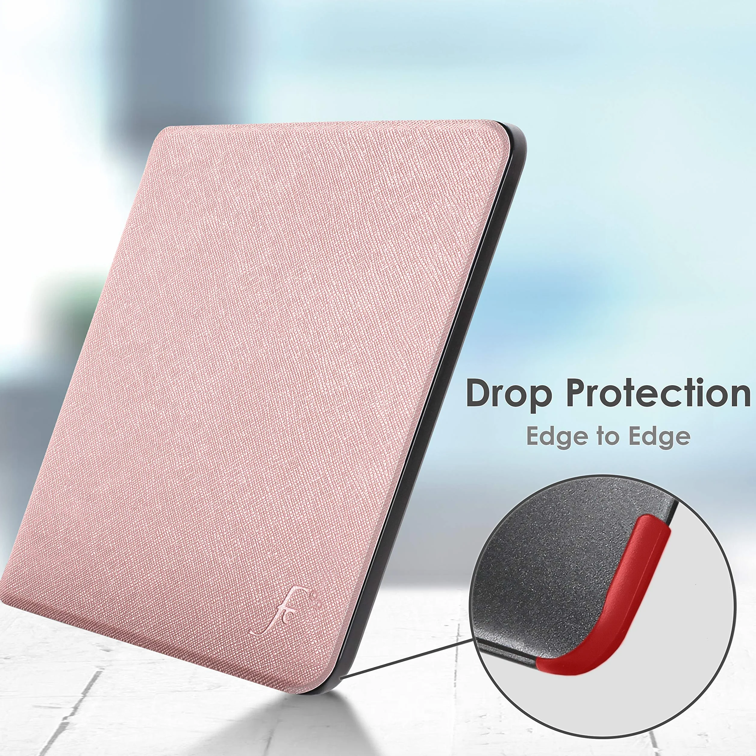 Forefront Cases Etui na Pocketbook Verse i Verse Pro (model: 2023) - Smukłe, lekkie i ochronne etui z funkcją Smart Auto Sleep (obudowa) - różowe złoto