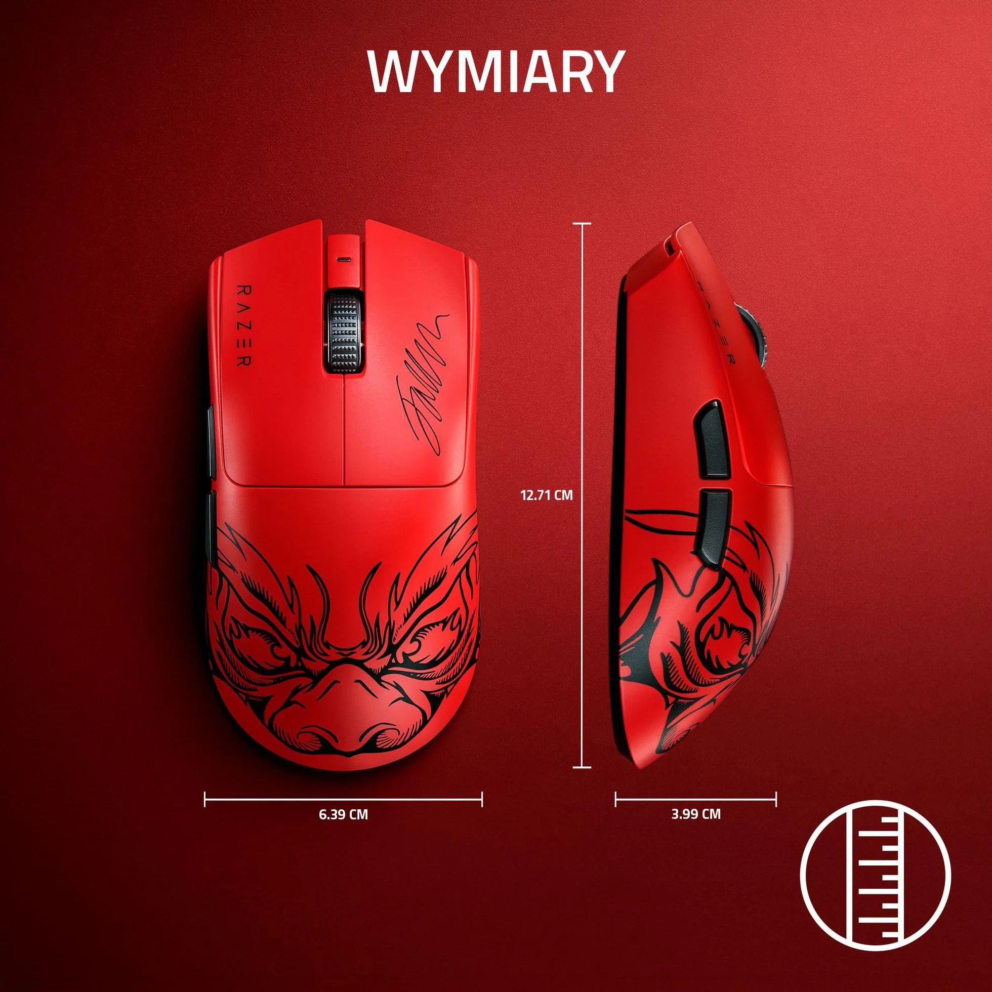 Razer Viper V3 Pro Faker Edition - Ultralekka bezprzewodowa mysz do gier e-sportowych - 8K Hz HyperPolling (lekka konstrukcja 54 g, czujnik Focus Pro 35 tys. DPI, HyperSpeed Wireless) Faker