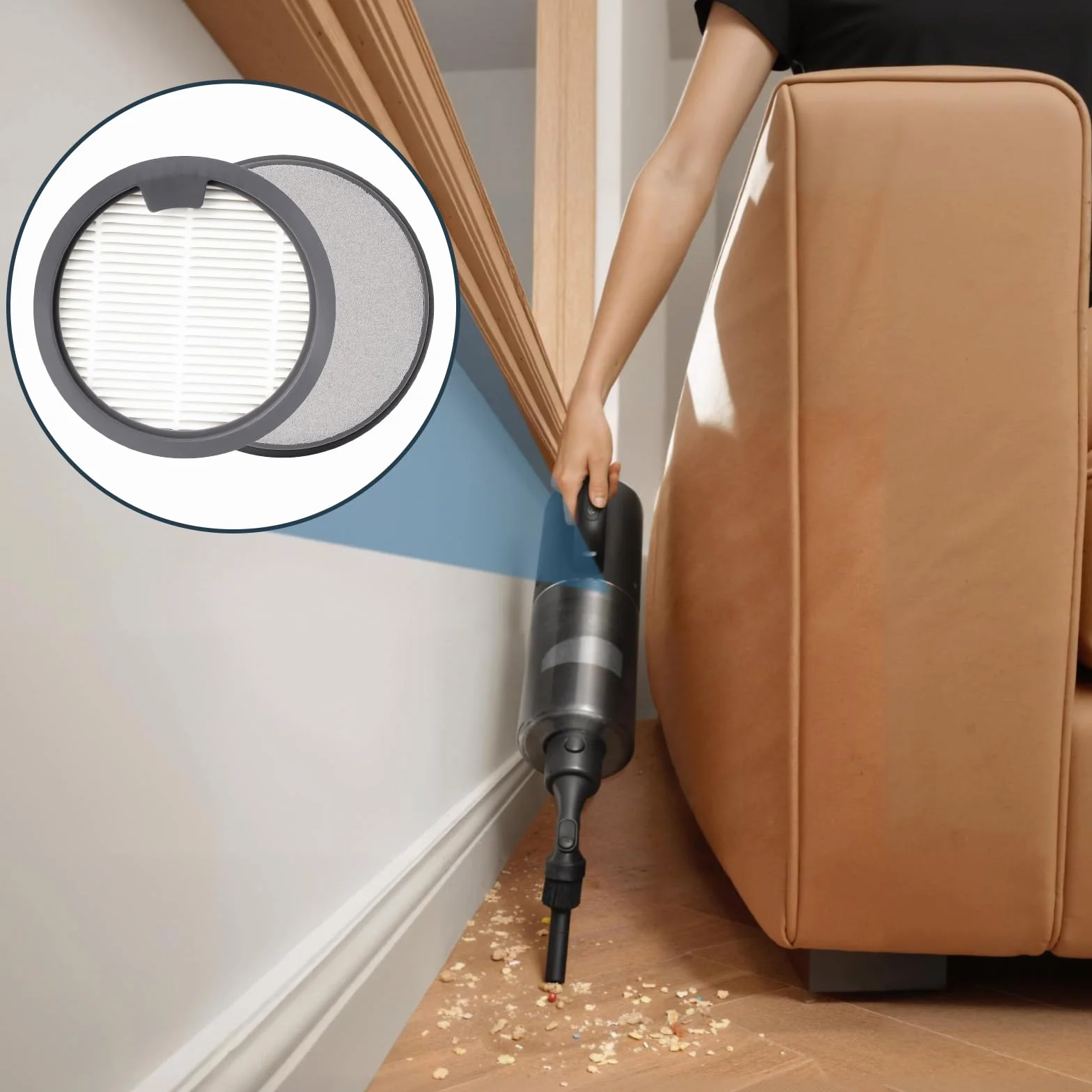 3 sztuki filtrów zamiennych do Dreame M12 / H12 Dual / H13 Pro akcesoria do odkurzaczy na mokro i sucho