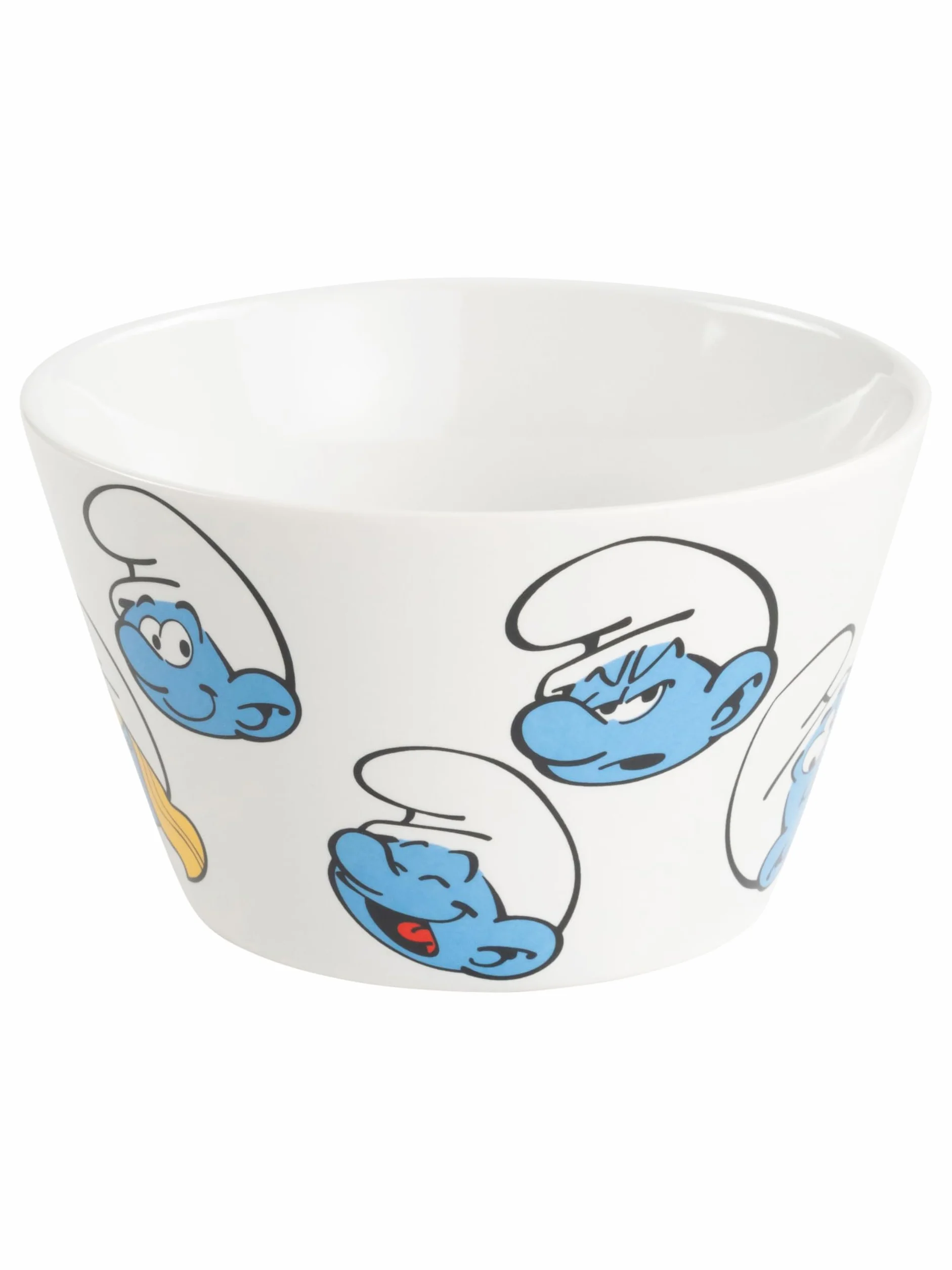 United Labels Smerfy miska - miska na musli miska z porcelany 500 ml biała