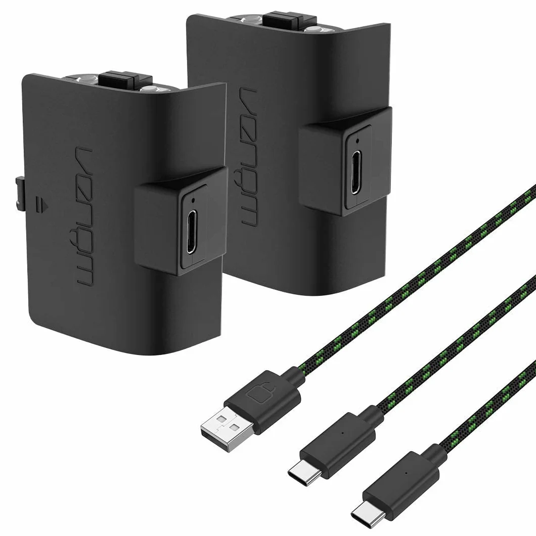 Venom High Capacity 1100mAh Rechargeable Battery Twin Pack - Black (Xbox Series X & S/Xbox One)
